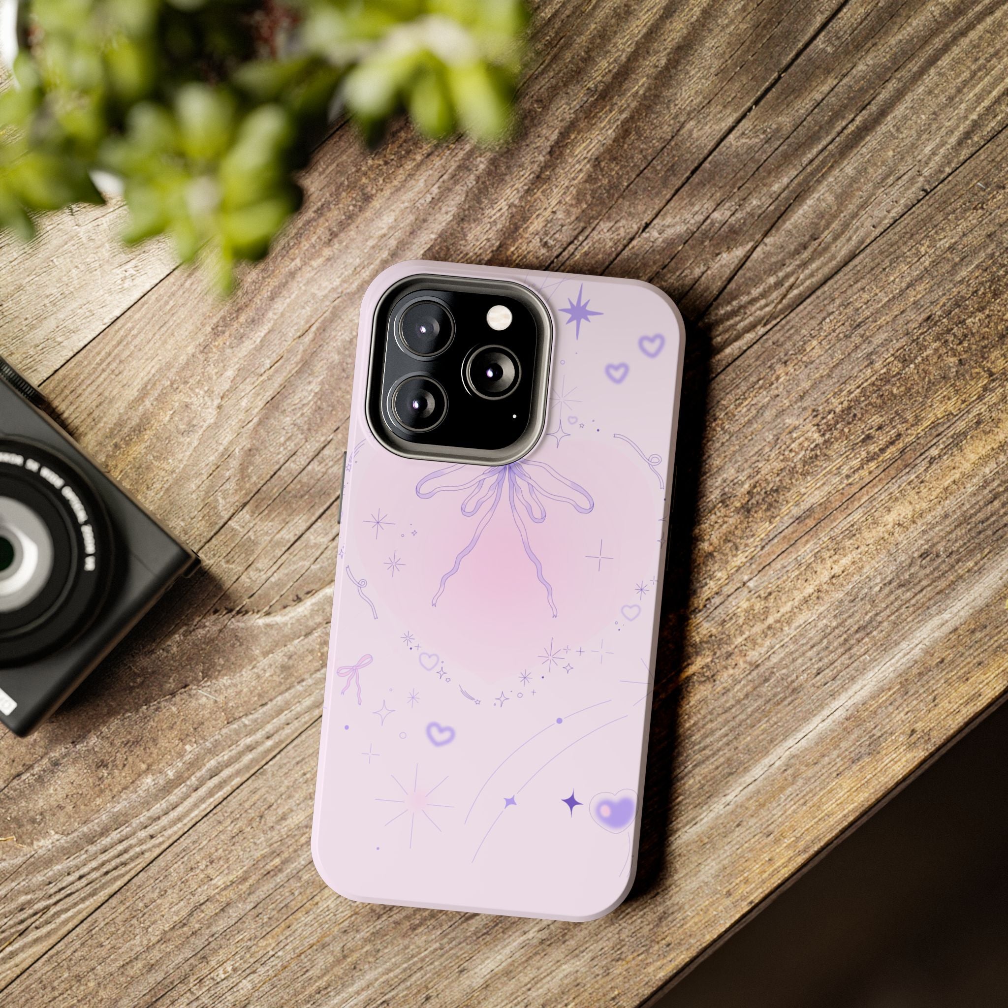 Pink Purple Delicate Fine Line Design, Elegant Phone Cases, Stylish Phone Covers, Chic Phone Protectors, Fashionable Case for Her, Trendy Smartphone Accessories