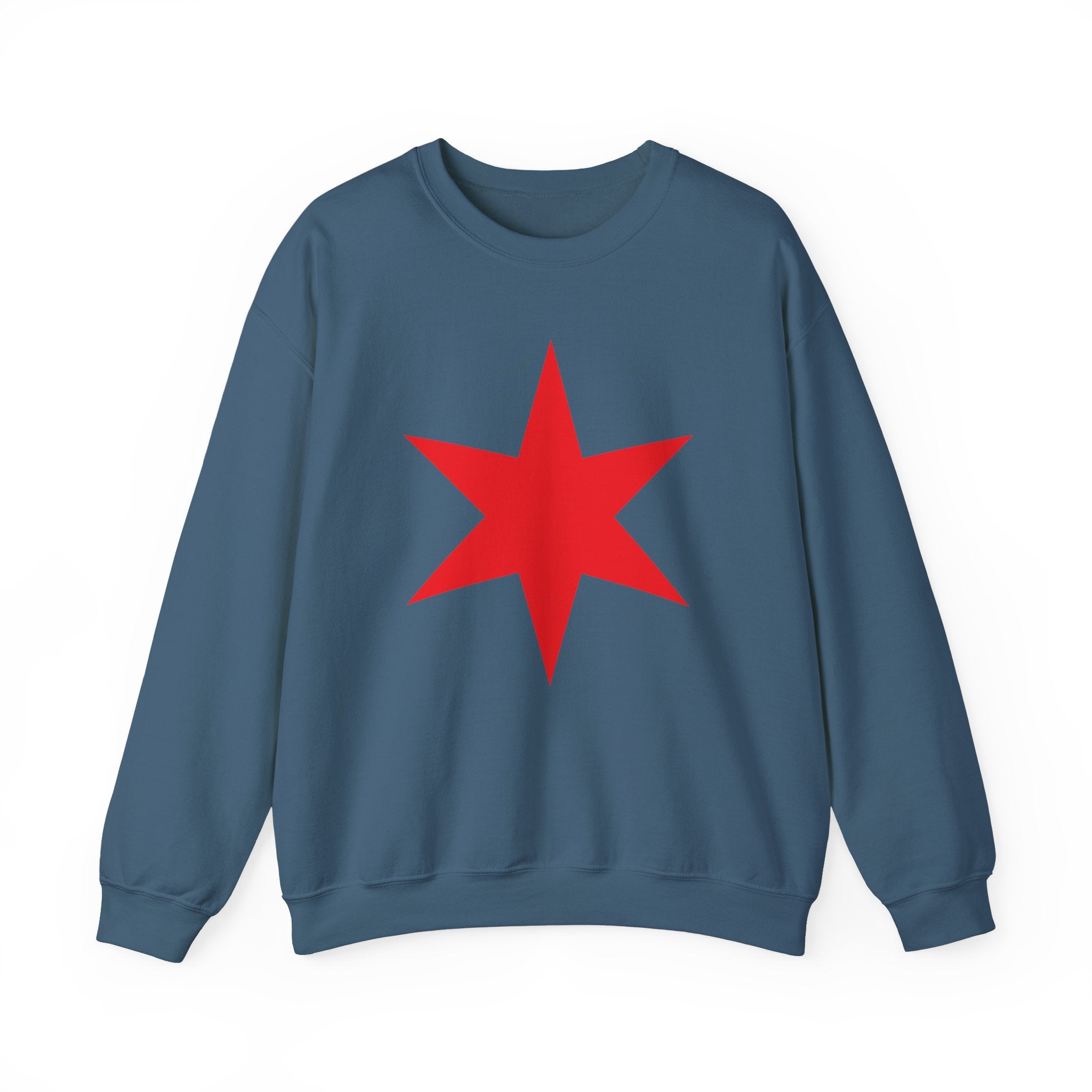 Chicago Star Sweatshirt, Wrestling Fan Unisex Sweatshirt - Gift for Him or Her, Casual Outwear, Heavy Blend Crewneck Sweatshirt