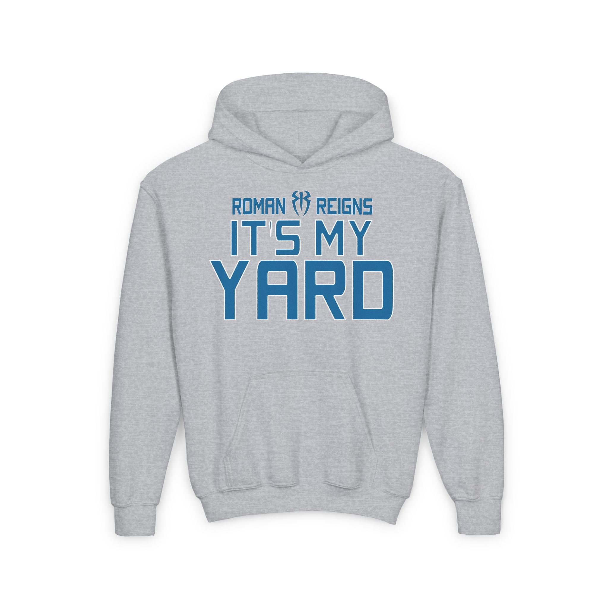 Roman Reigns "It's My Yard"  Shirt Design, Sports Fan Kids Hoodies - Youth Heavy Blend Hooded Sweatshirt, Unisex, Gift for Her-Him, Casual Outwear