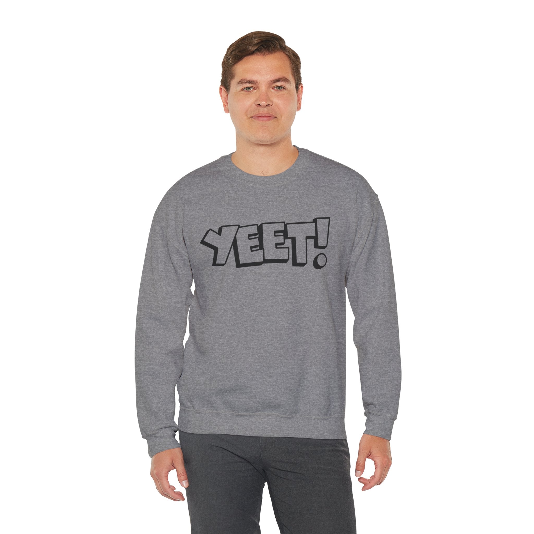 Yeet! Shirt Design, Wrestling Fan Unisex Sweatshirt - Gift for Him or Her, Casual Outwear, Graphic Design, Heavy Blend Crewneck Sweatshirt