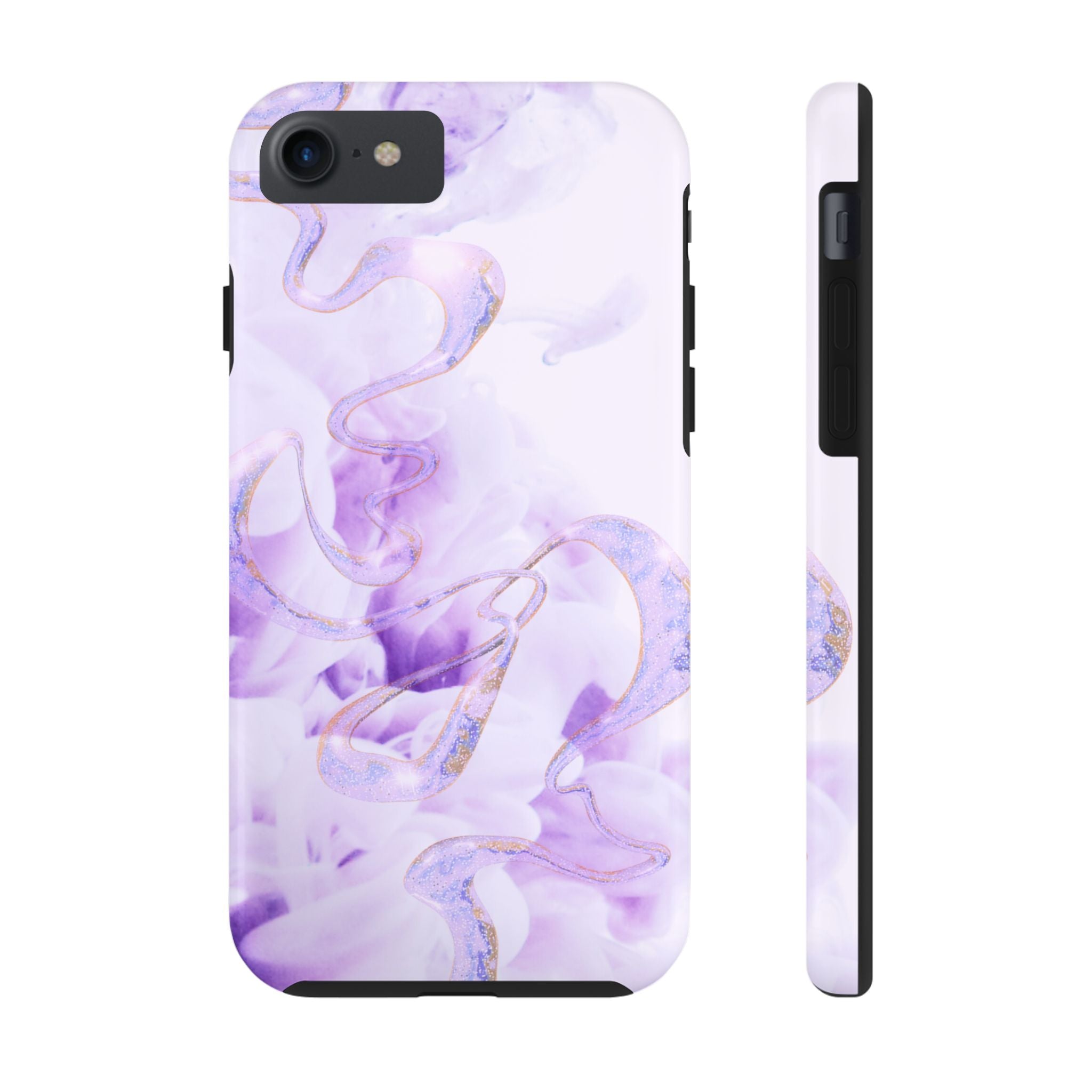 Abstract Purple Fluid Design, Elegant Phone Cases, Stylish Phone Covers, Chic Phone Protectors, Fashionable Case for Her, Trendy Smartphone Accessories