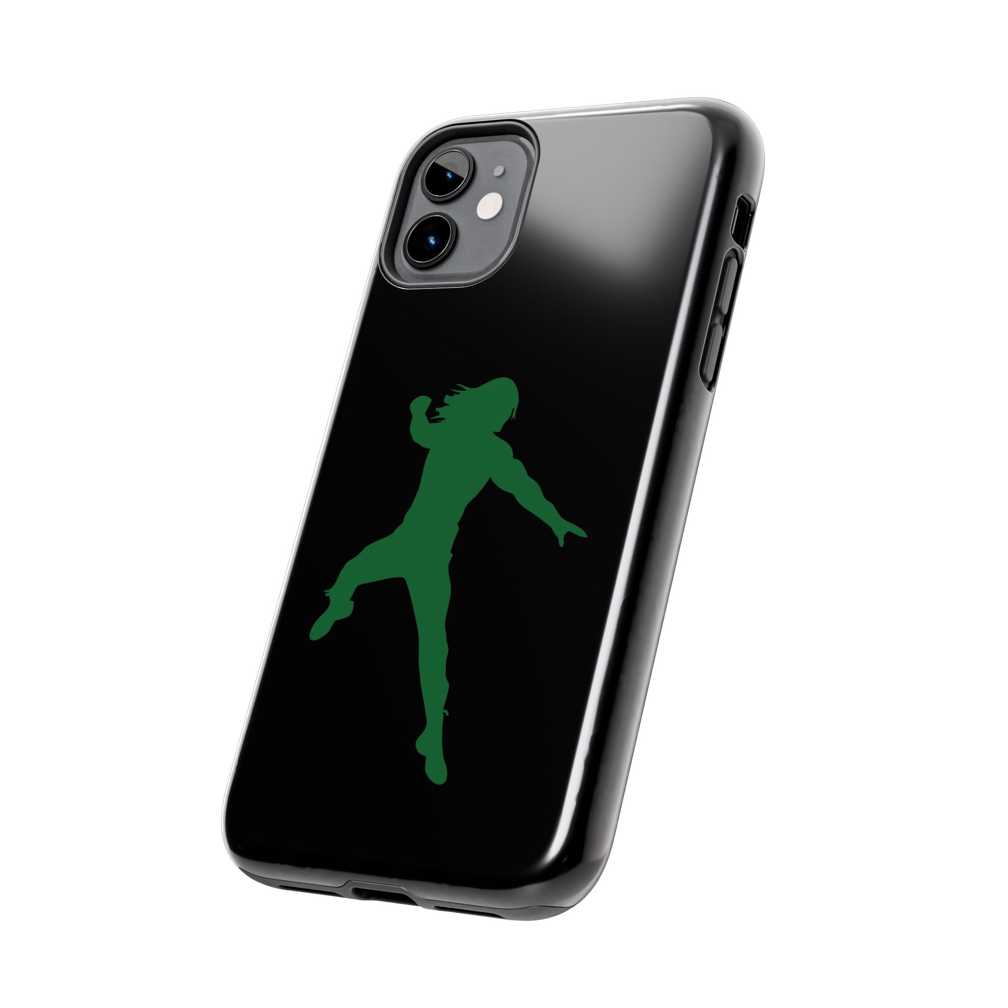 Roman Reigns Jump Green Graphic Design, iPhone and Samsung Case Cool Graphic Sports Fan Phone Case