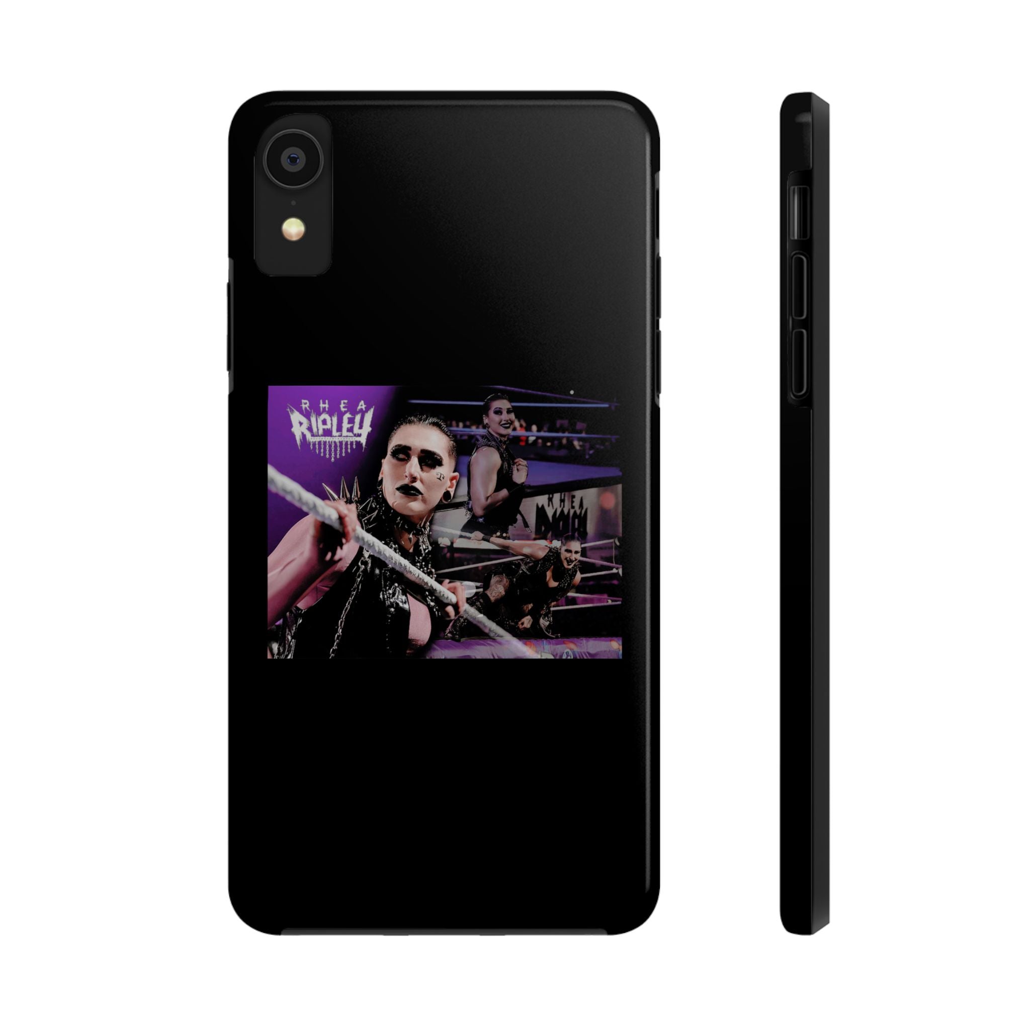 Rhea Ripley Wrap Graphic Portrait Design, iPhone and Samsung Case Cool Graphic Sports Fan Phone Case