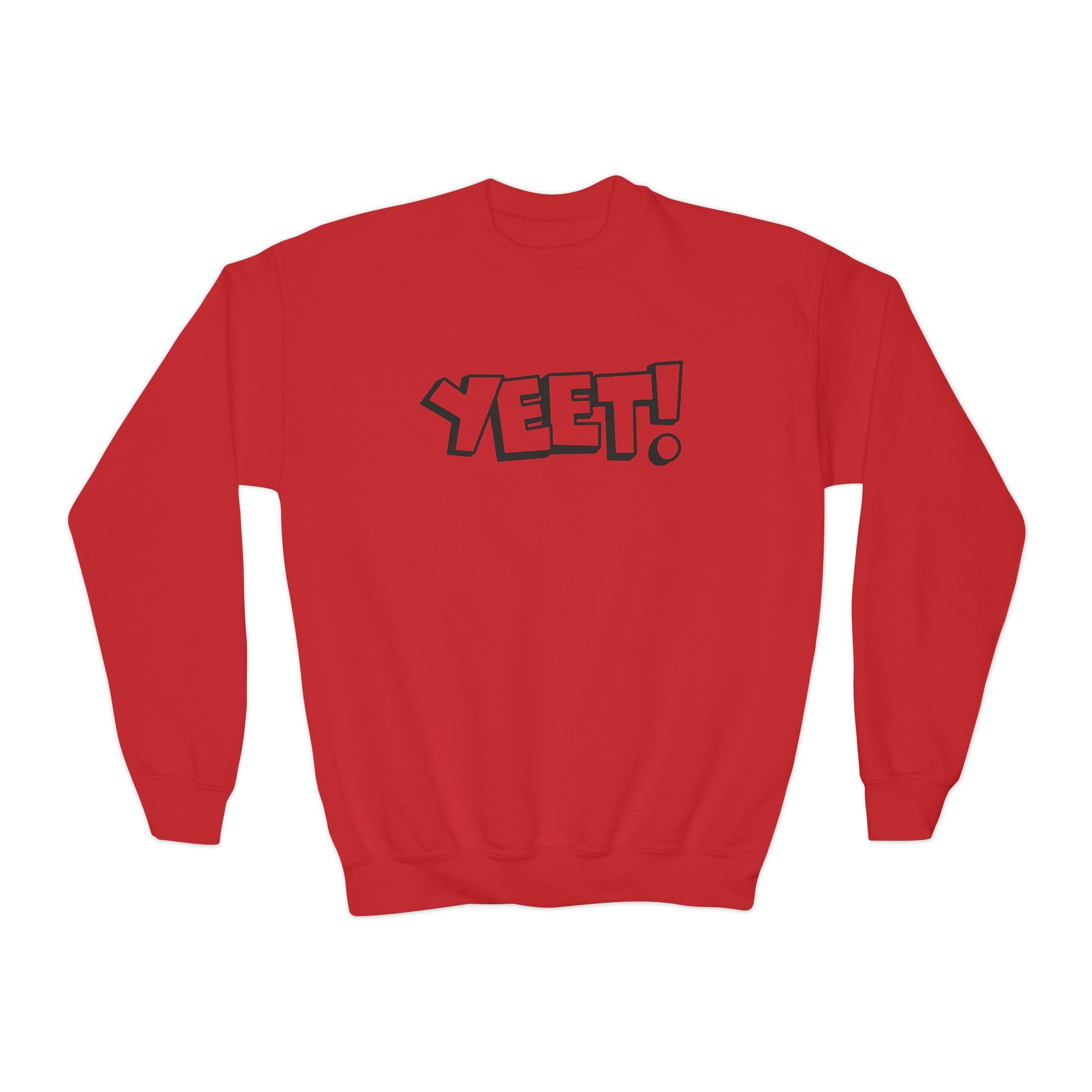 Yeet, Youth Sports Fan Crewneck Sweatshirt for Kids, Perfect Gift for Kids, Unisex Sweatshirt, Casual Outwear, Graphic Sweatshirt