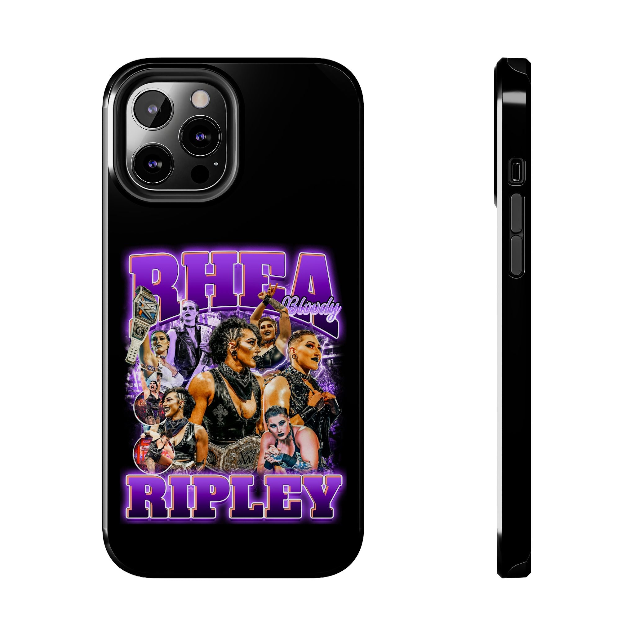 Rhea Ripley Graphic Portrait Design, iPhone and Samsung Case Cool Graphic Sports Fan Phone Case