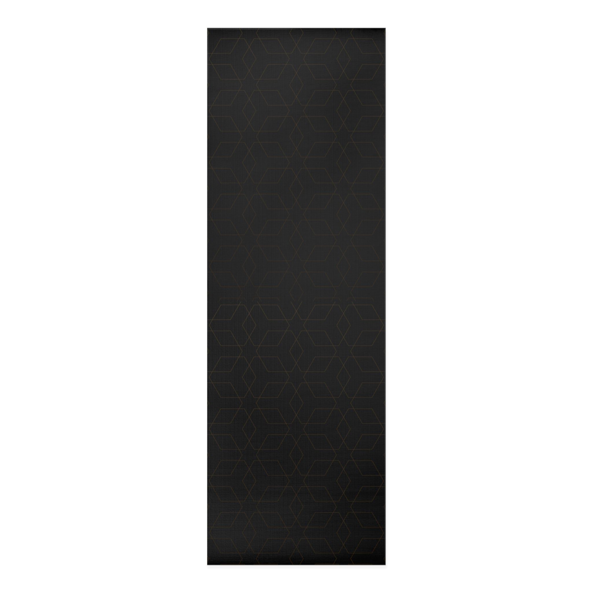 Black Foam Yoga Mat, Non Slip Workout Mat for Men Women, Thick Fitness Mat, Pilates Floor Mat, Exercise Yoga