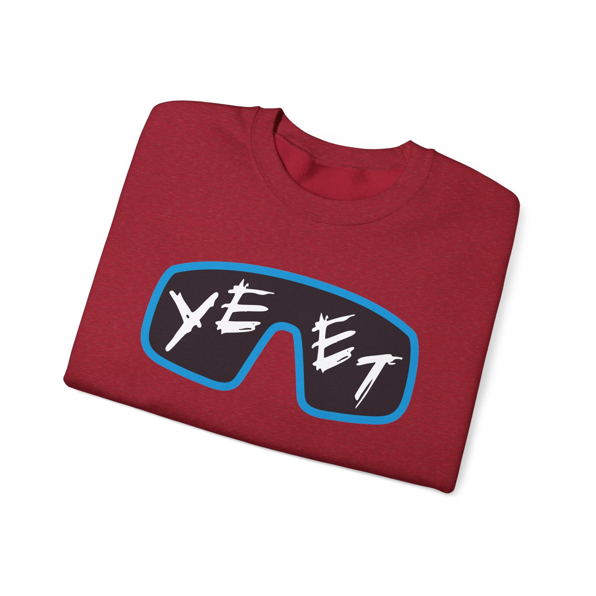 Yeet Glasses Sweatshirt, Wrestling Fan Unisex Sweatshirt - Gift for Him or Her, Casual Outwear, Heavy Blend Crewneck Sweatshirt