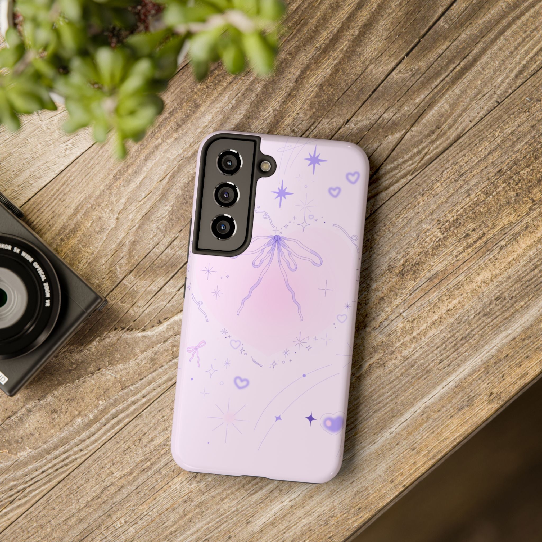 Pink Purple Delicate Fine Line Design, Elegant Phone Cases, Stylish Phone Covers, Chic Phone Protectors, Fashionable Case for Her, Trendy Smartphone Accessories