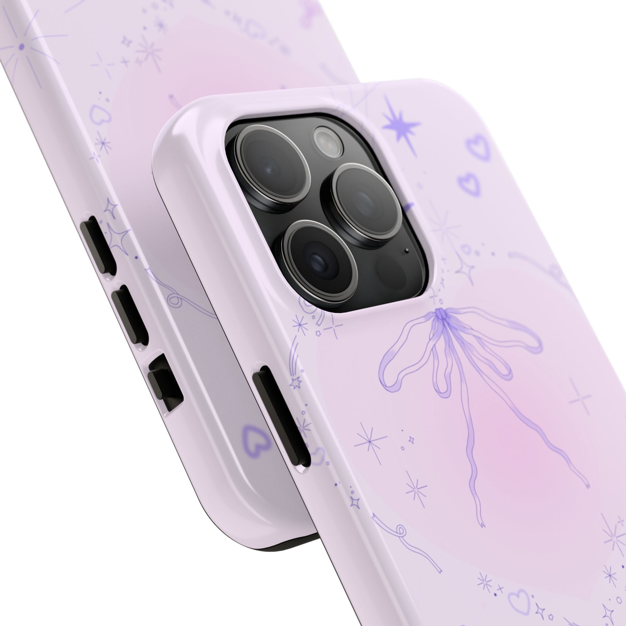 Pink Purple Delicate Fine Line Design, Elegant Phone Cases, Stylish Phone Covers, Chic Phone Protectors, Fashionable Case for Her, Trendy Smartphone Accessories