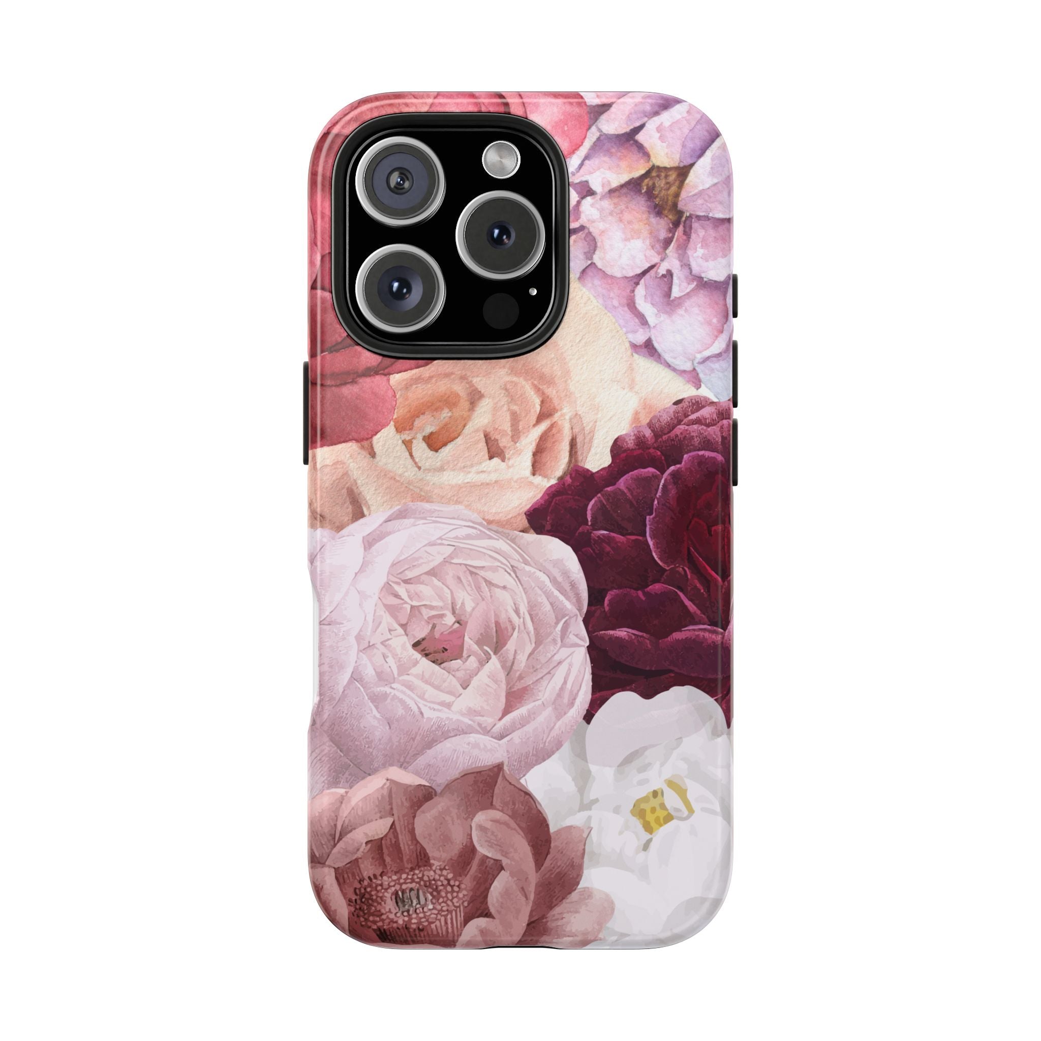 Pink Purple Watercolor Flower, Elegant Phone Cases, Stylish Phone Covers, Chic Phone Protectors, Fashionable Case for Her, Trendy Smartphone Accessories