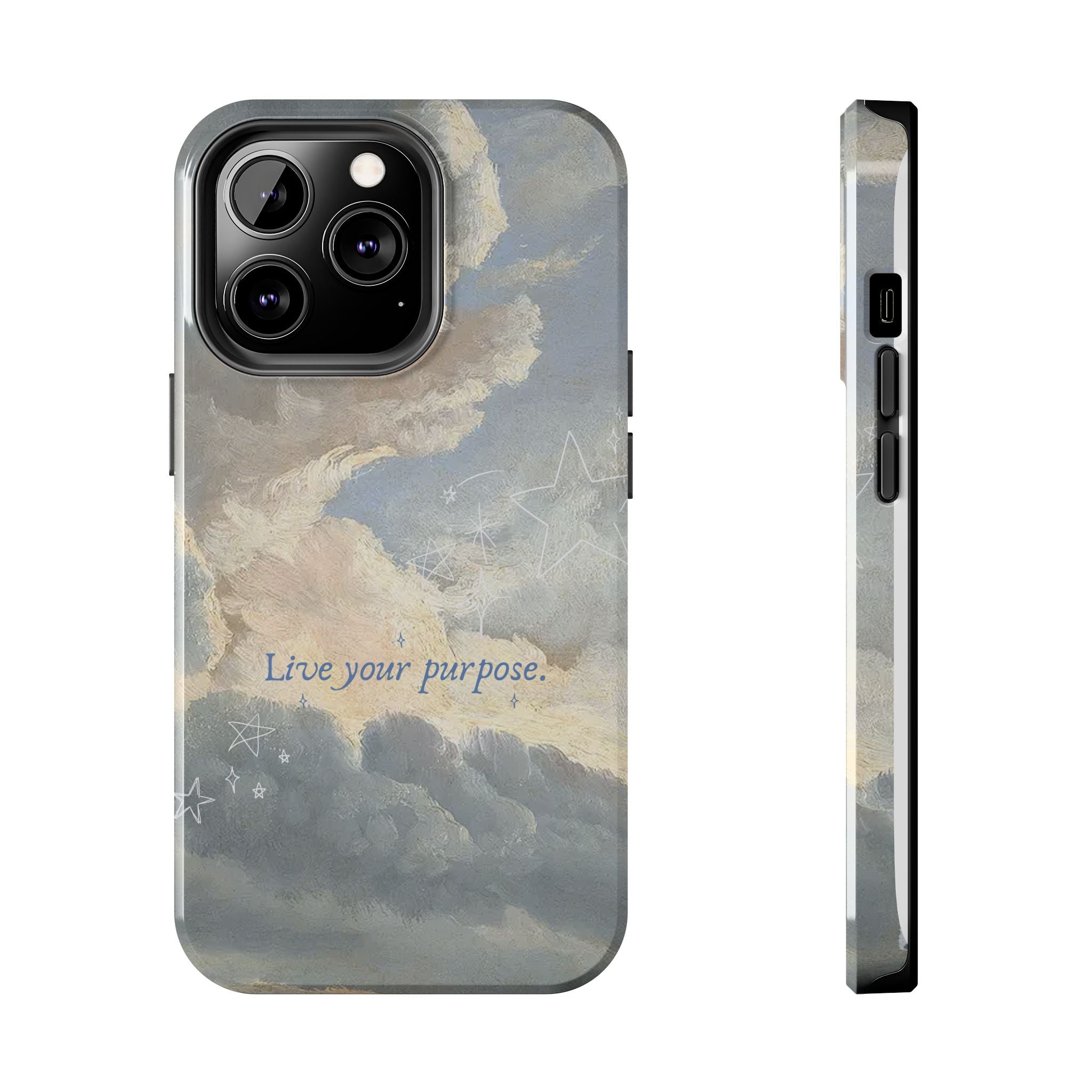 Live Your Purpose, Elegant Phone Cases, Stylish Phone Covers, Chic Phone Protectors, Fashionable Case for Her, Trendy Smartphone Accessories