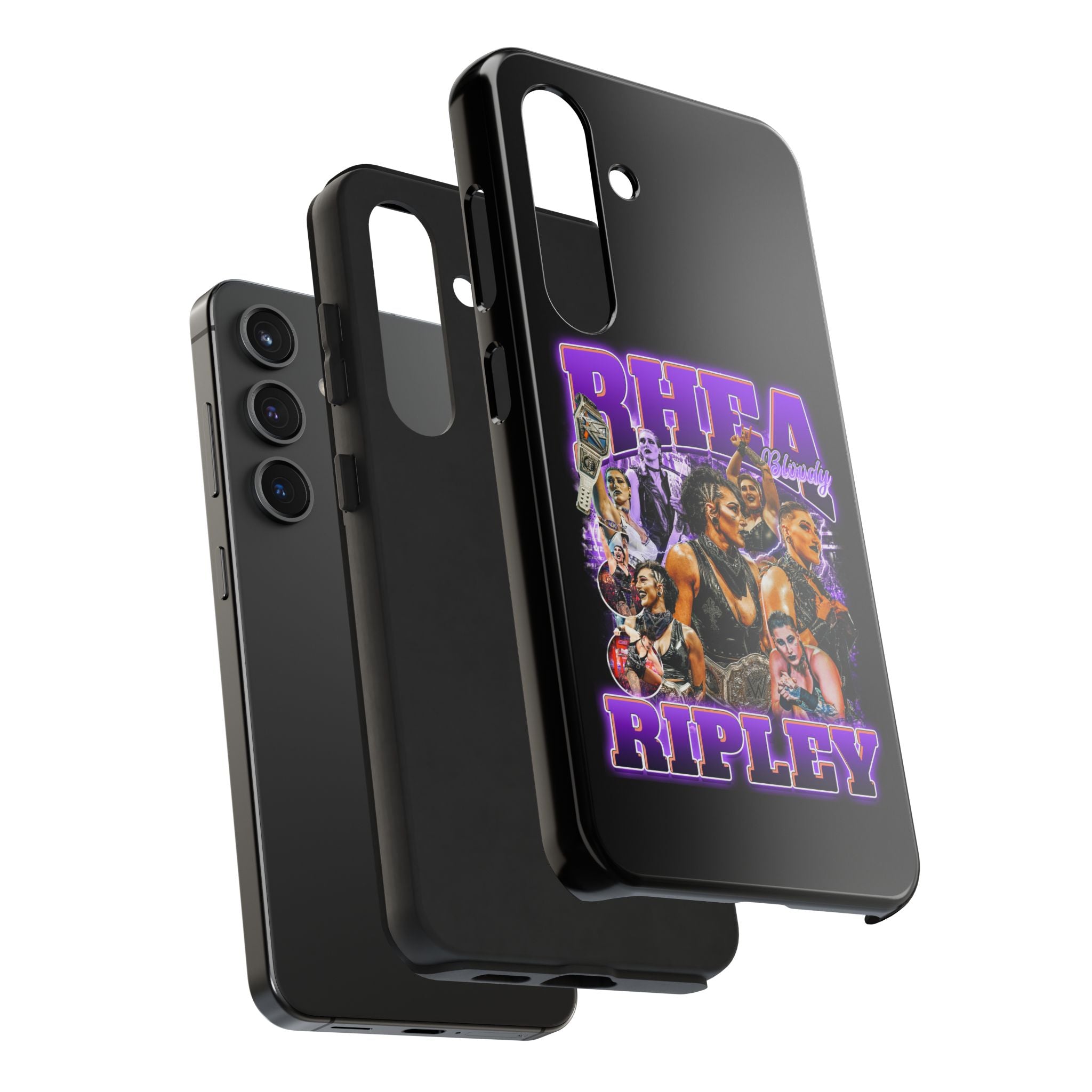 Rhea Ripley Graphic Portrait Design, iPhone and Samsung Case Cool Graphic Sports Fan Phone Case