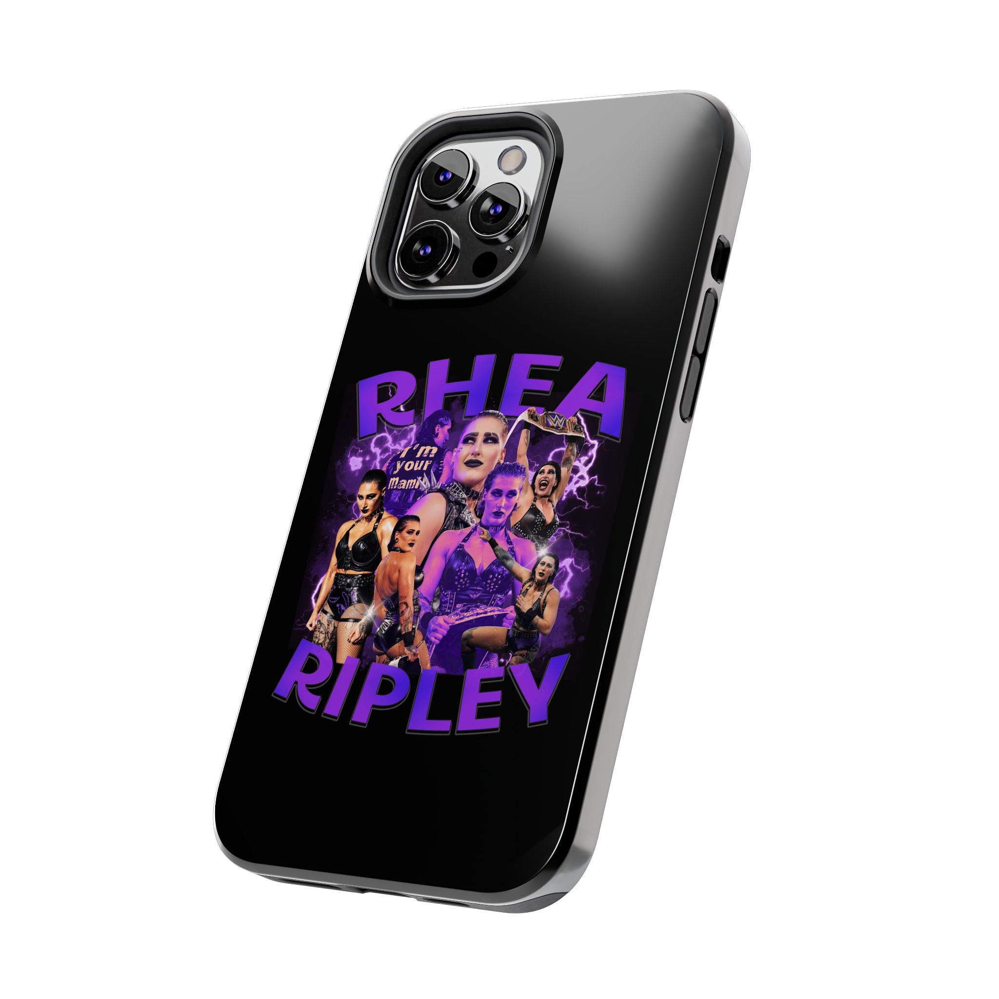 Rhea Ripley Graphic Portrait Design, iPhone and Samsung Case Cool Graphic Sports Fan Phone Case