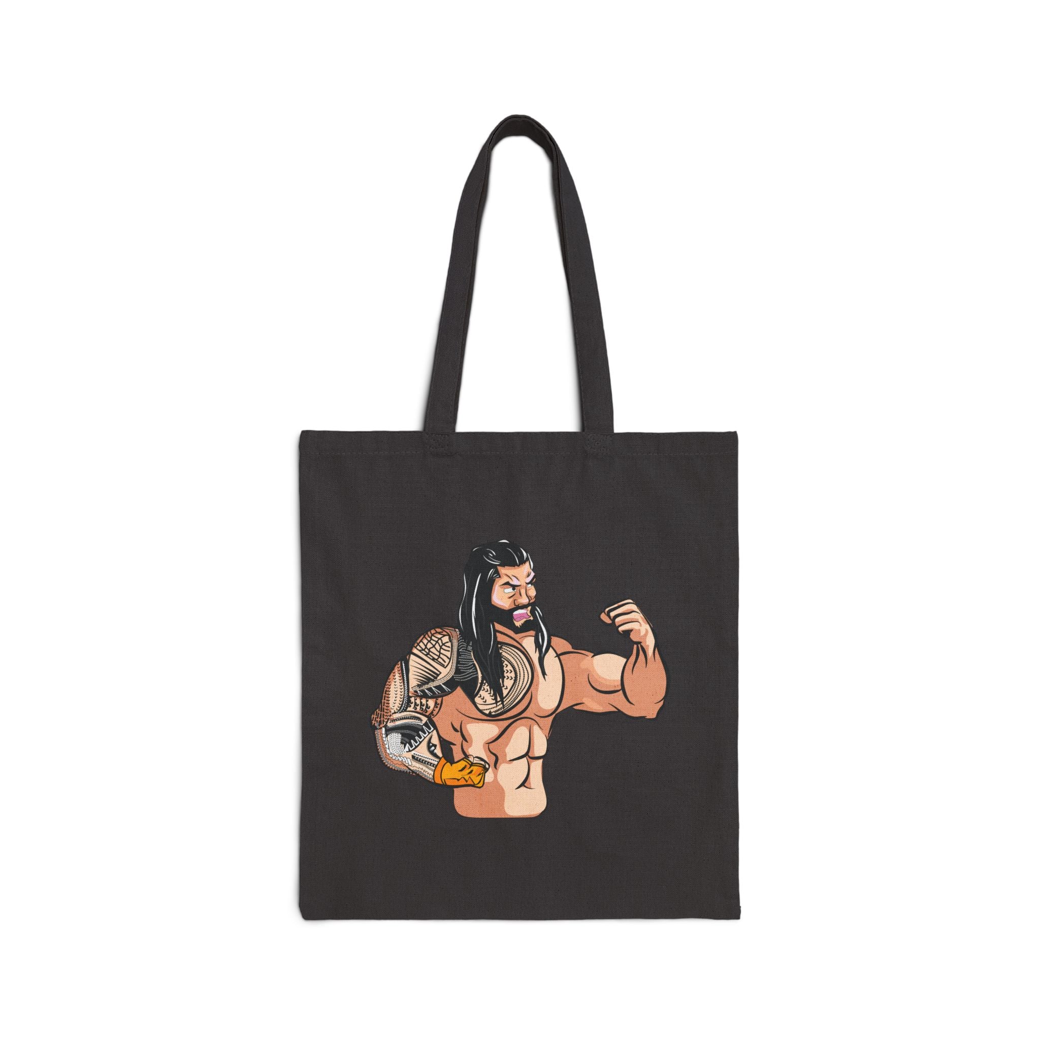 Roman Reigns Cartoon Design, Sports Fan Tote Bag, Unisex , Gift Tote Bag for Him-Her