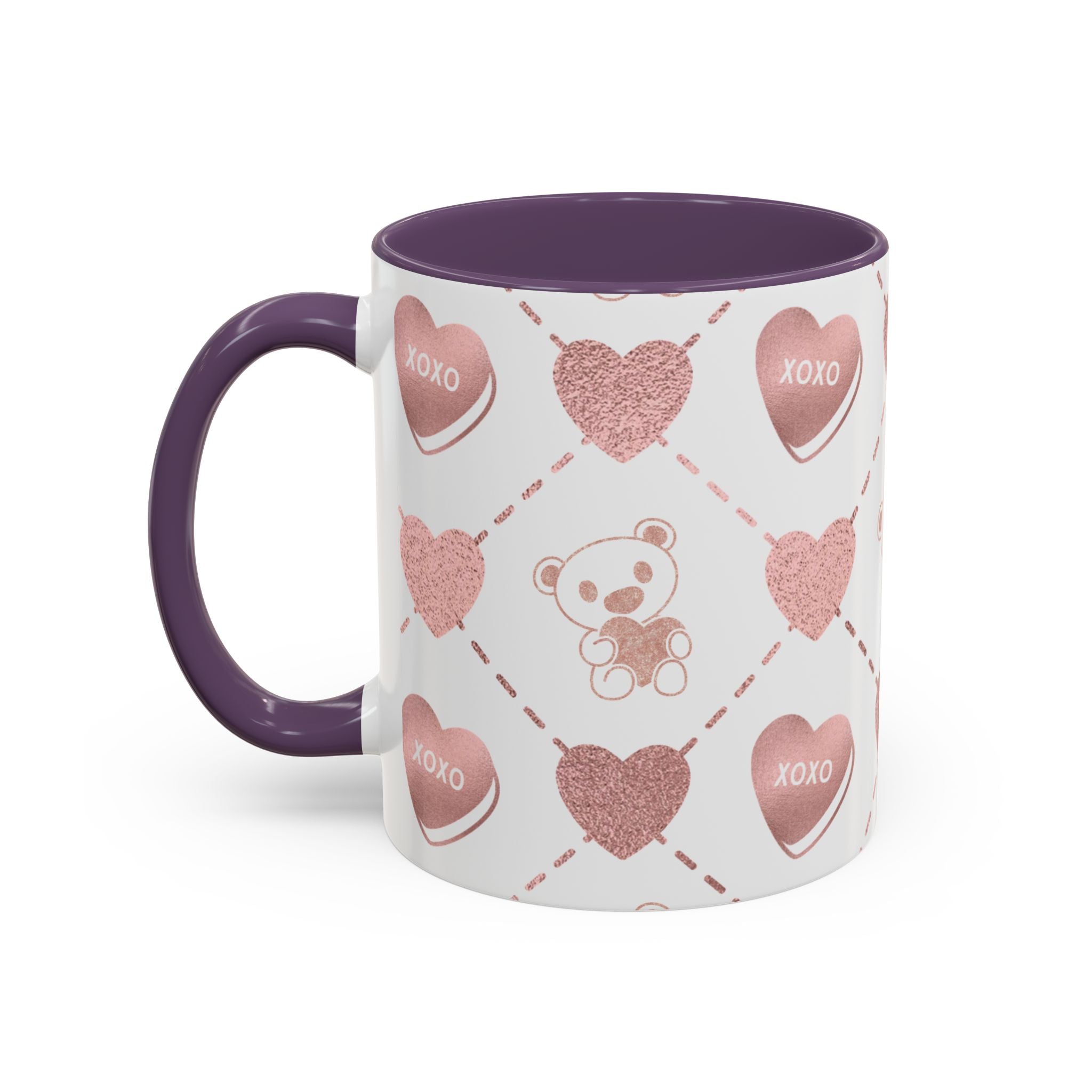 Pink Valentine's Design,  Holiday Drinkware, Valentines, Christmas Birthday Gifts for Couples, Her Boyfriend Girlfriend, Coffee Mug for Valentines Day,