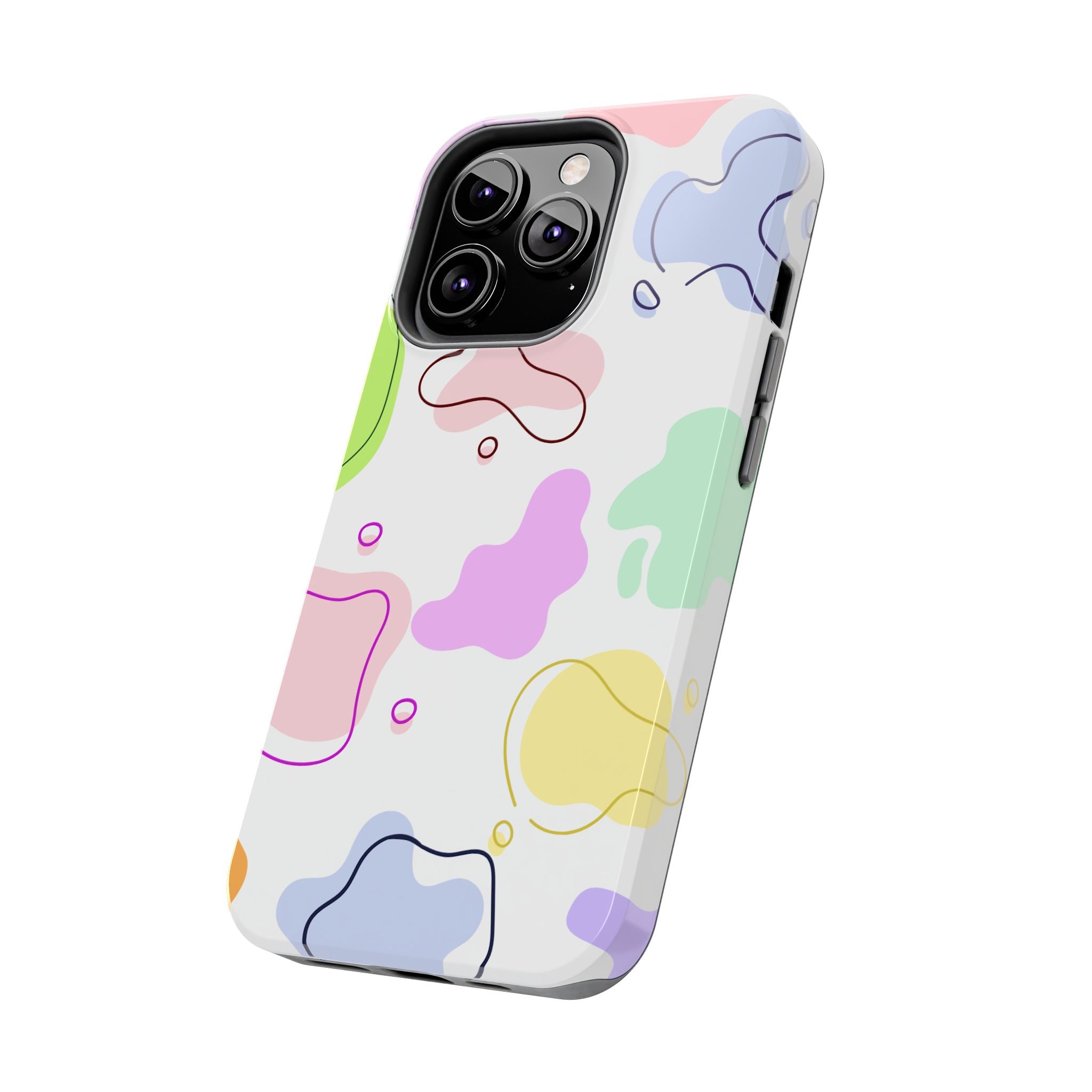 Colorful Pastel Abstract Patern, Elegant Phone Cases, Stylish Phone Covers, Chic Phone Protectors, Fashionable Case for Her, Trendy Smartphone Accessories