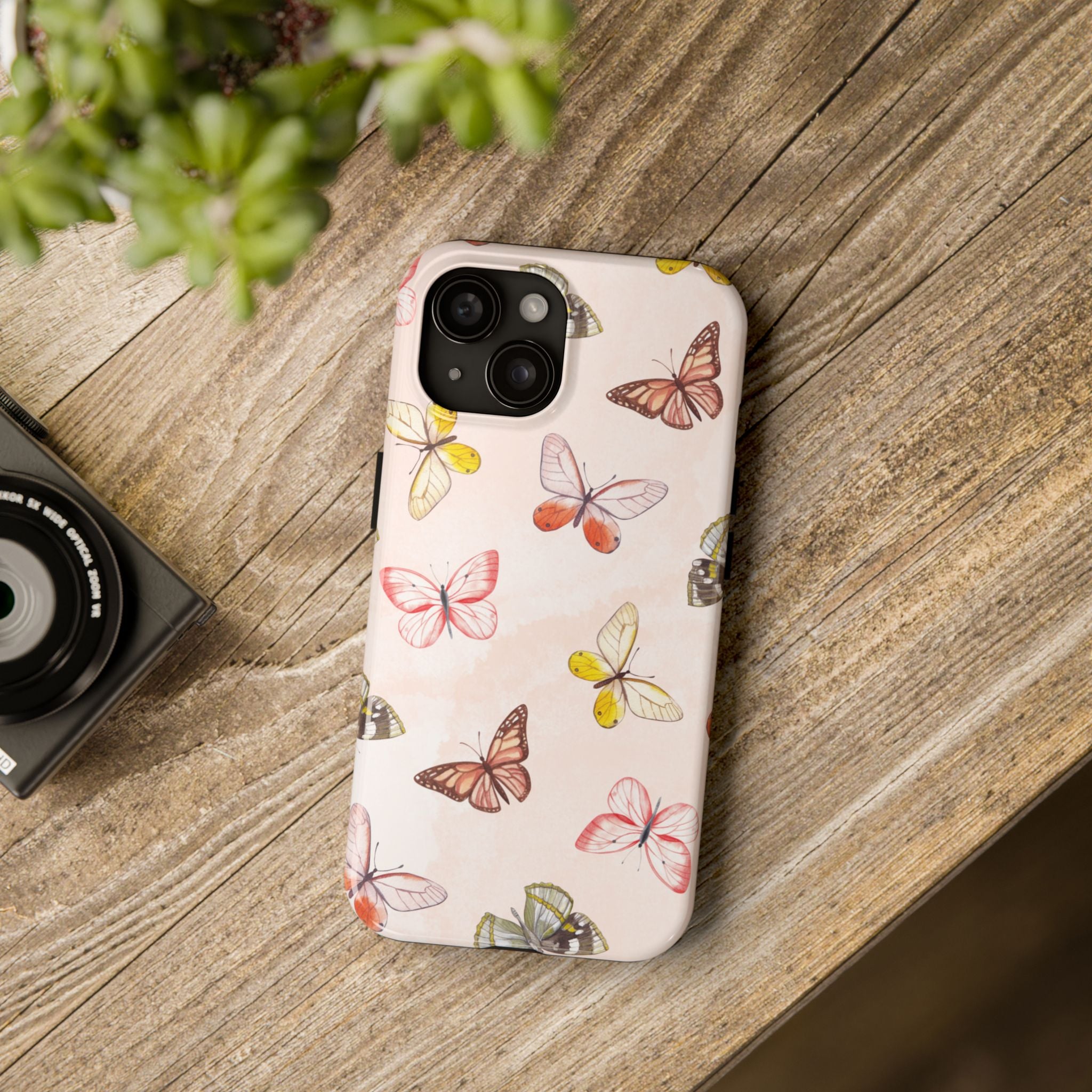 Pink Butterflies, Elegant Phone Cases, Stylish Phone Covers, Chic Phone Protectors, Fashionable Case for Her, Trendy Smartphone Accessories