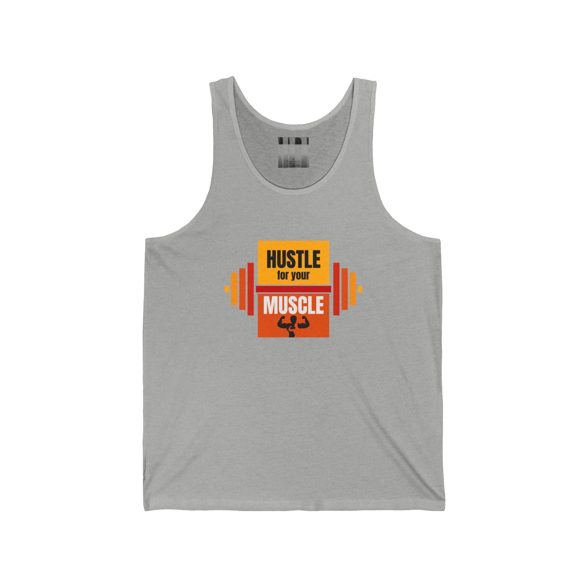 Hustle for Your Muscle, Gym Dudes Tank Top, Workout Sleeveless Shirt, Fitness Muscle Tee, Athletic Unisex Jersey Tank, Bodybuilding Tank, Exercise Vest