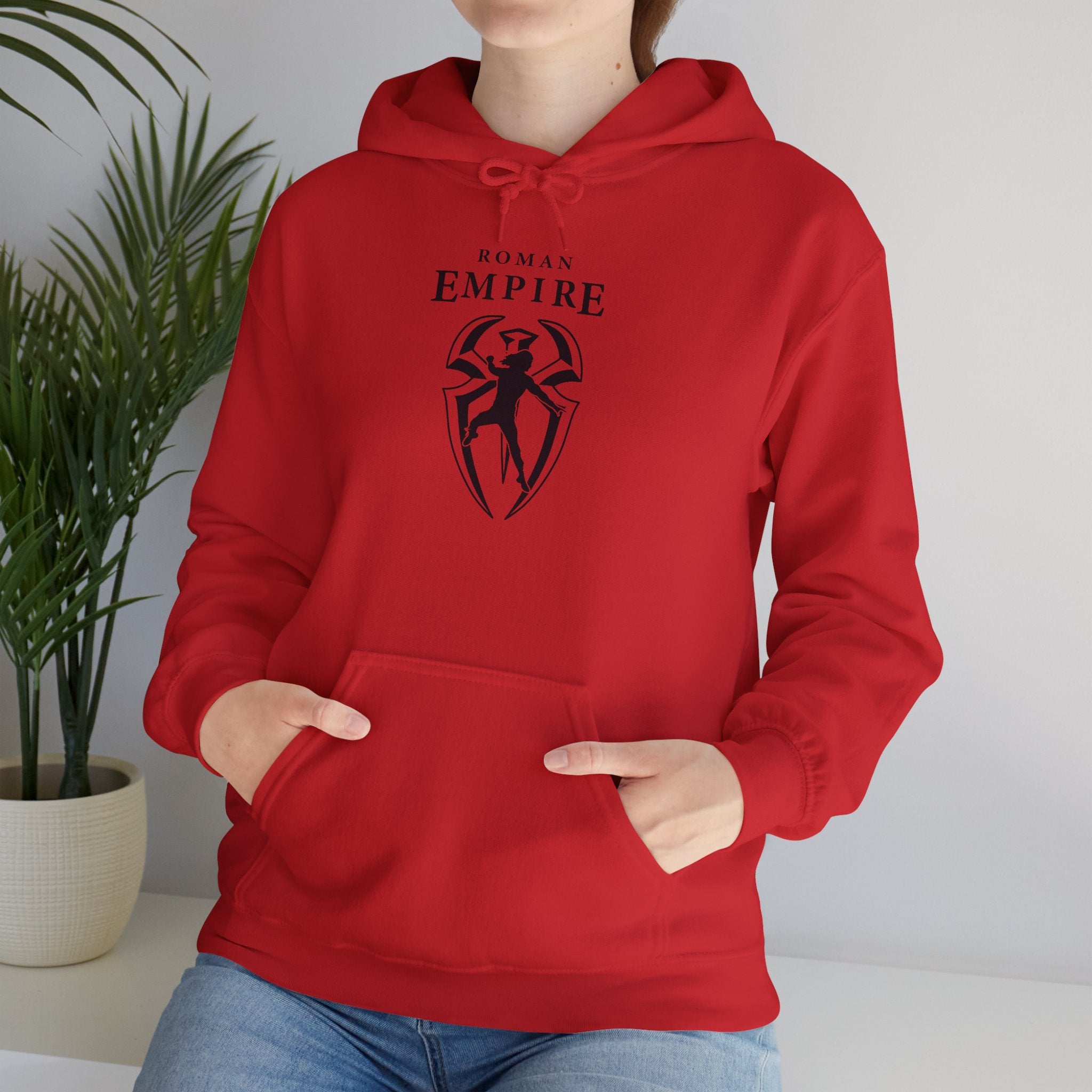 Roman Empire Roman Reigns Graphic Hoodies, Gift for Her - Gift for Him, Sports Fan Wrestling Unisex Hooded Sweatshirt, Casual Outwear