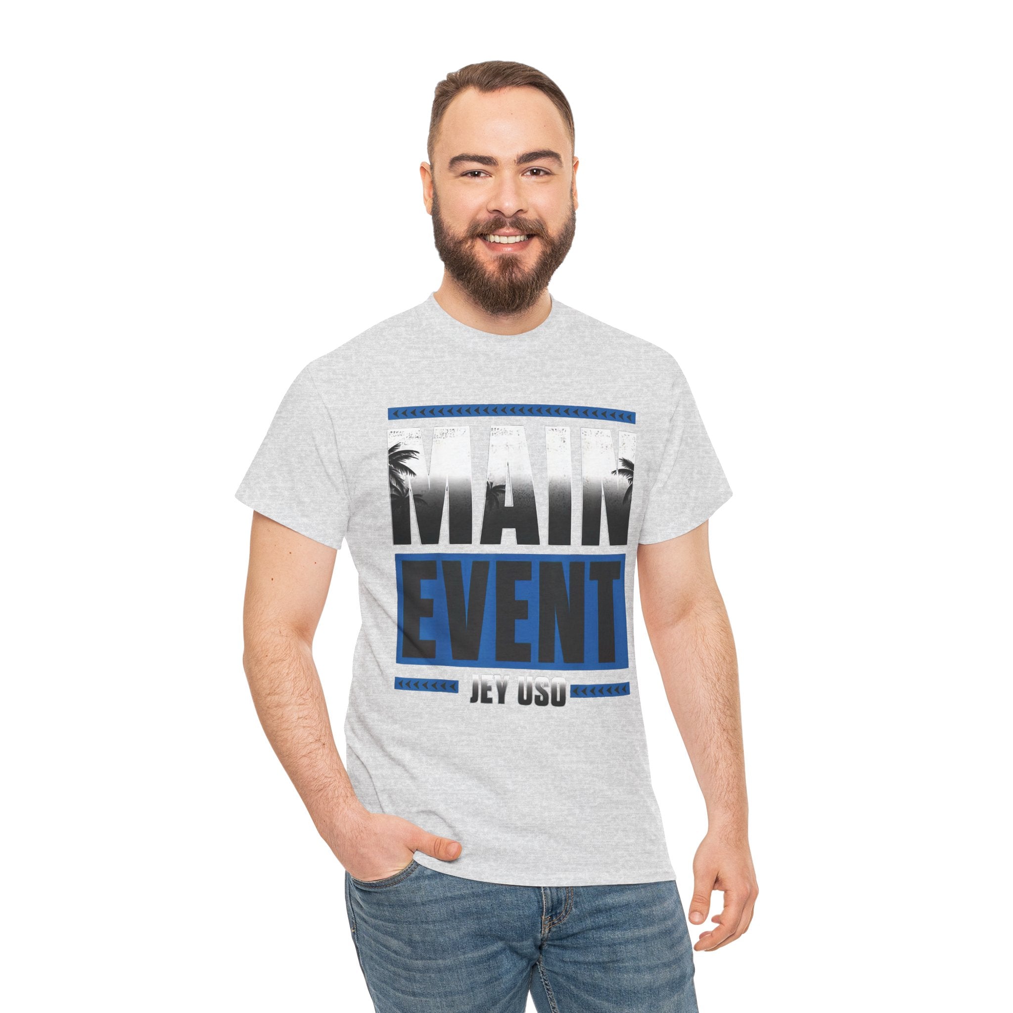 Main Event Uso Wrestling T-Shirt, Heavy Cotton Tee, Unisex Shirt, Wrestling Fan Gift, Graphic Tee