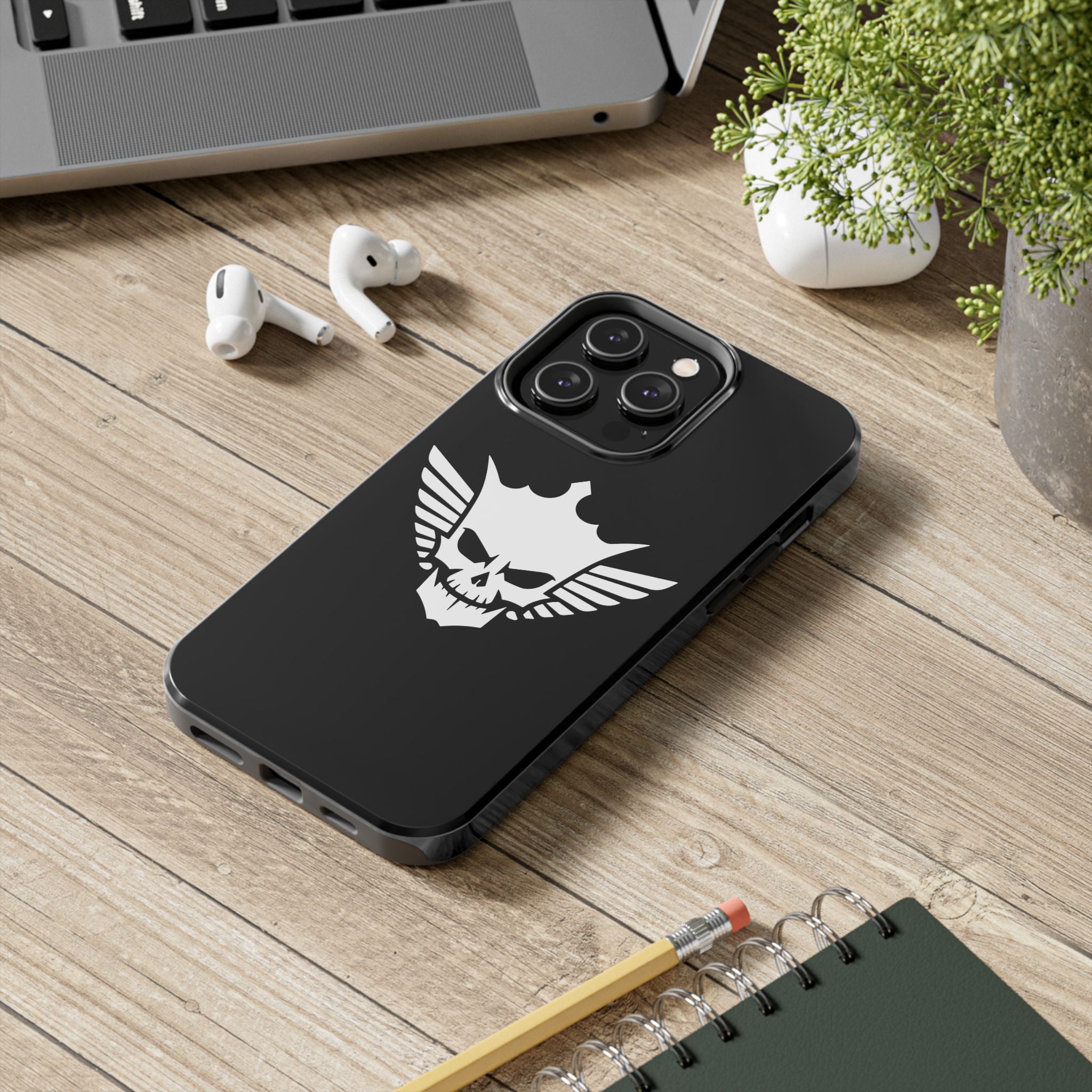 Cody Rhodes White Skull Design, iPhone and Samsung Case Cool Graphic Sports Fan Phone Case