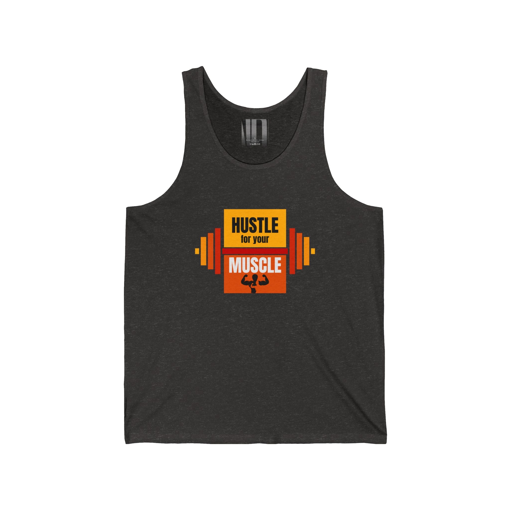 Hustle for Your Muscle, Gym Dudes Tank Top, Workout Sleeveless Shirt, Fitness Muscle Tee, Athletic Unisex Jersey Tank, Bodybuilding Tank, Exercise Vest