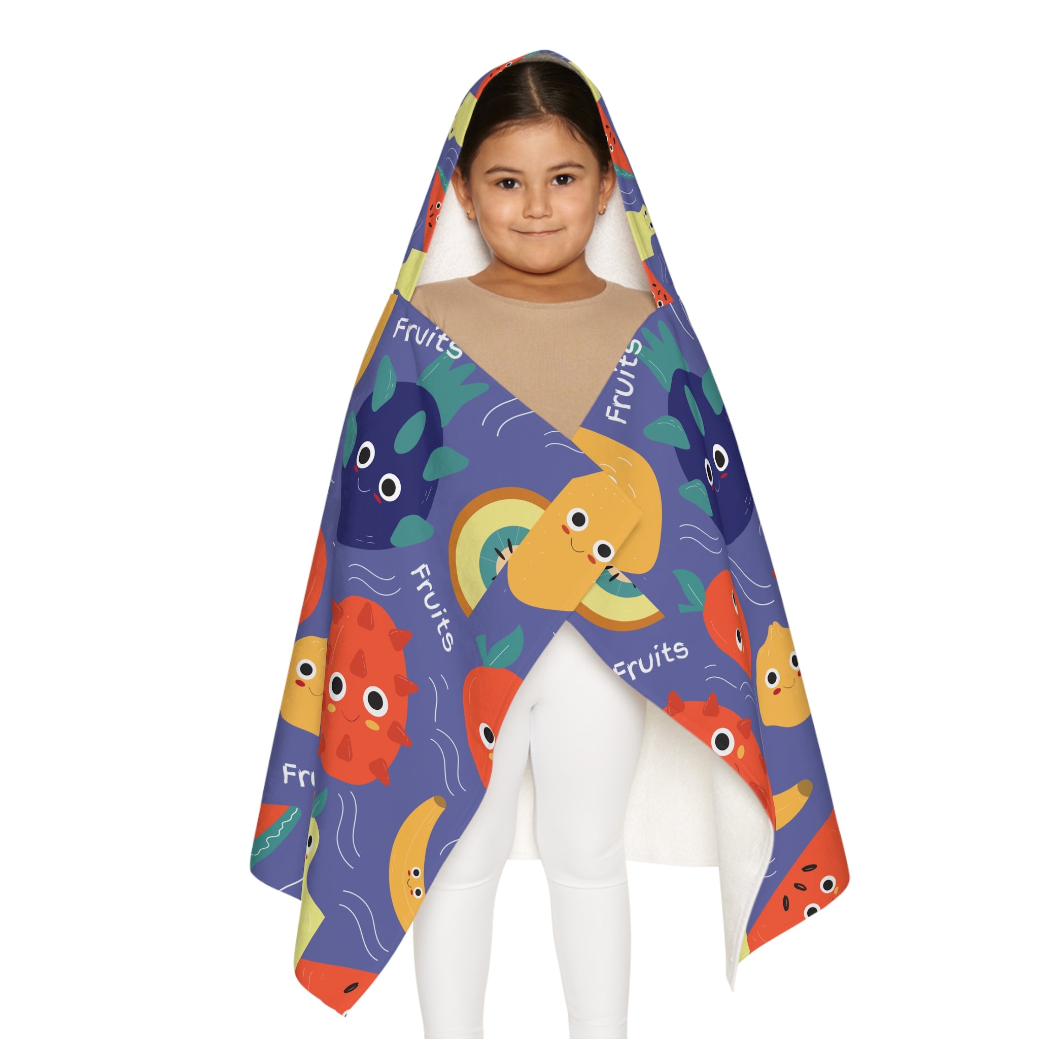 Fruit Design Hooded Towel, Cute Designs - Youth Hooded Towel