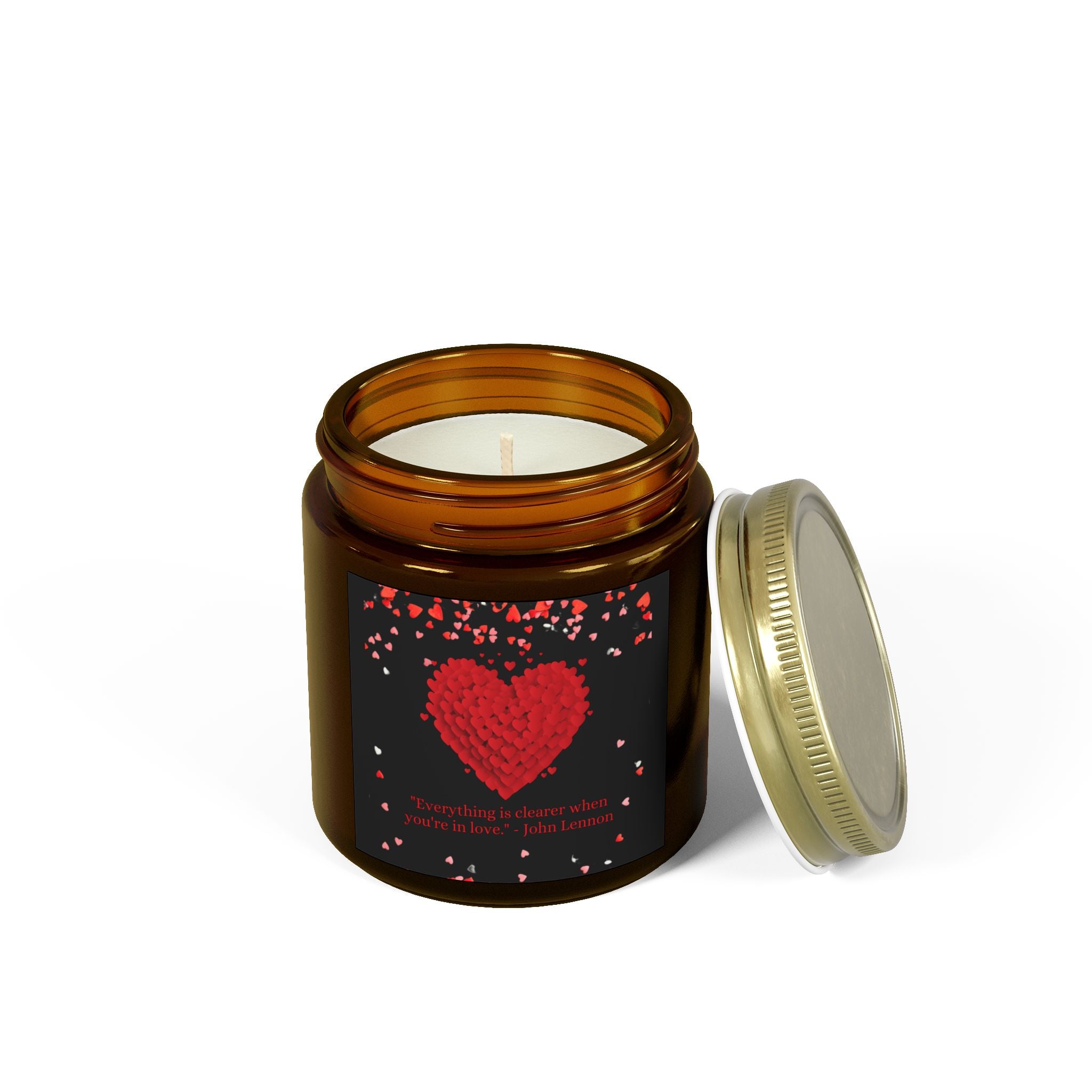 Red Hearts, Valentine's Day Candle, Scented Candles, Luxury Candles Gifts for Women, Stress Relief Luxury Aromatherapy Candles, Romantic Candle Valentines Day Gifts for Her