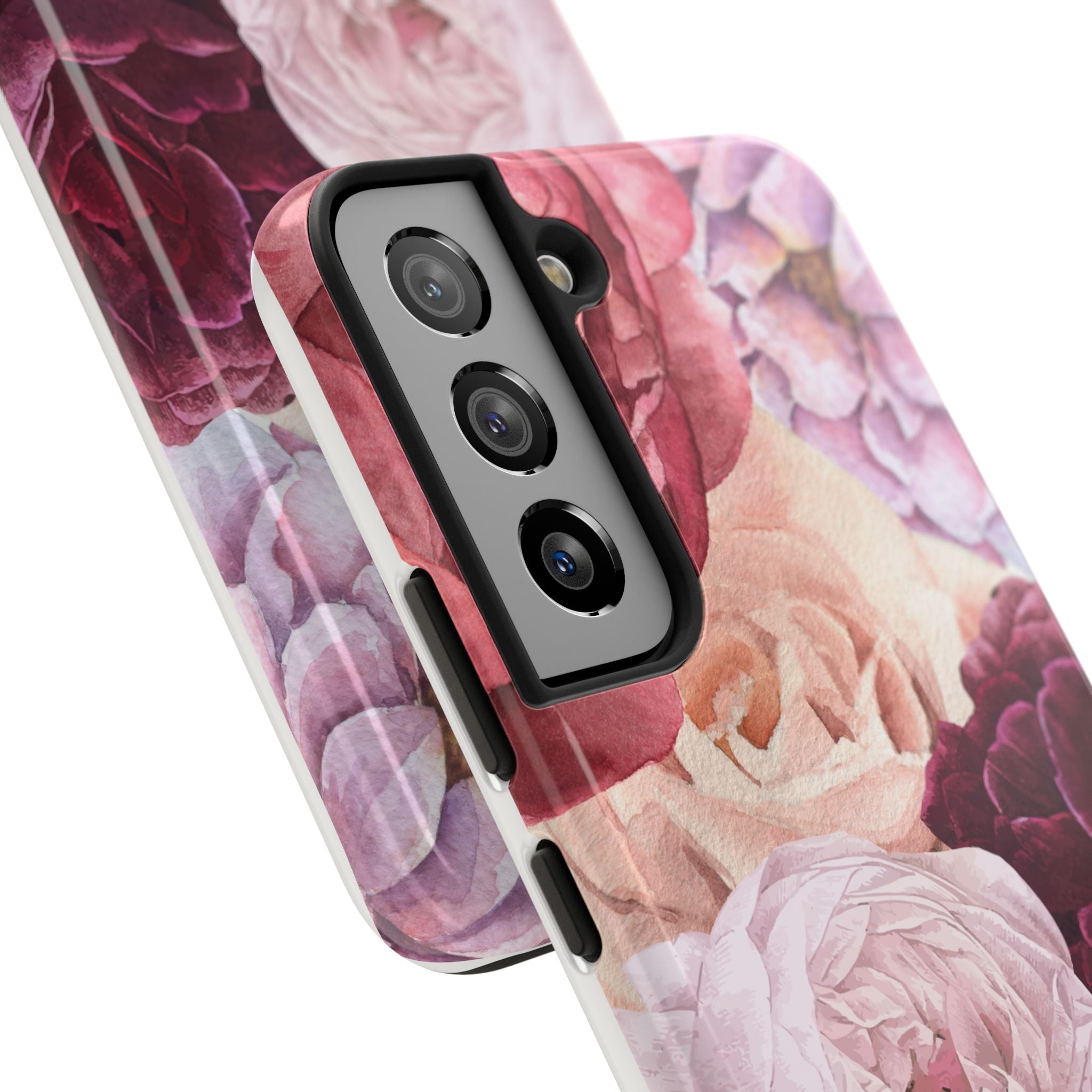 Pink Purple Watercolor Flower, Elegant Phone Cases, Stylish Phone Covers, Chic Phone Protectors, Fashionable Case for Her, Trendy Smartphone Accessories