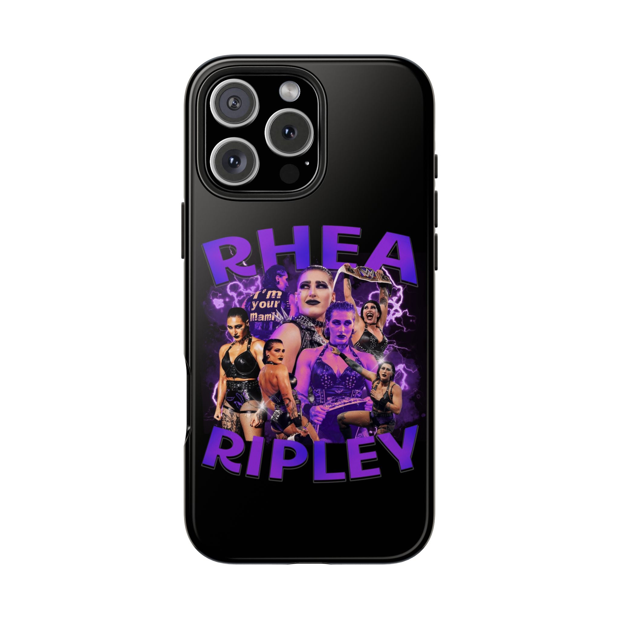 Rhea Ripley Graphic Portrait Design, iPhone and Samsung Case Cool Graphic Sports Fan Phone Case