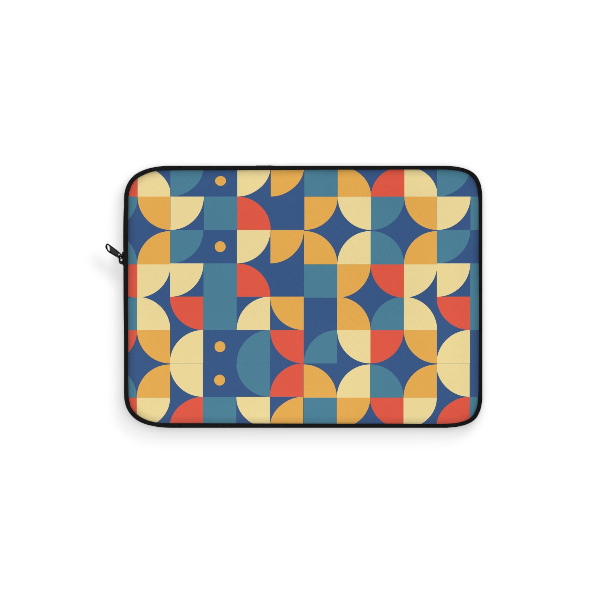 Colorful Geometric Pattern Laptop Carrying Case, Computer Sleeve | Patchwork Cottage, Laptop Sleeve - Valentine's Day Gift