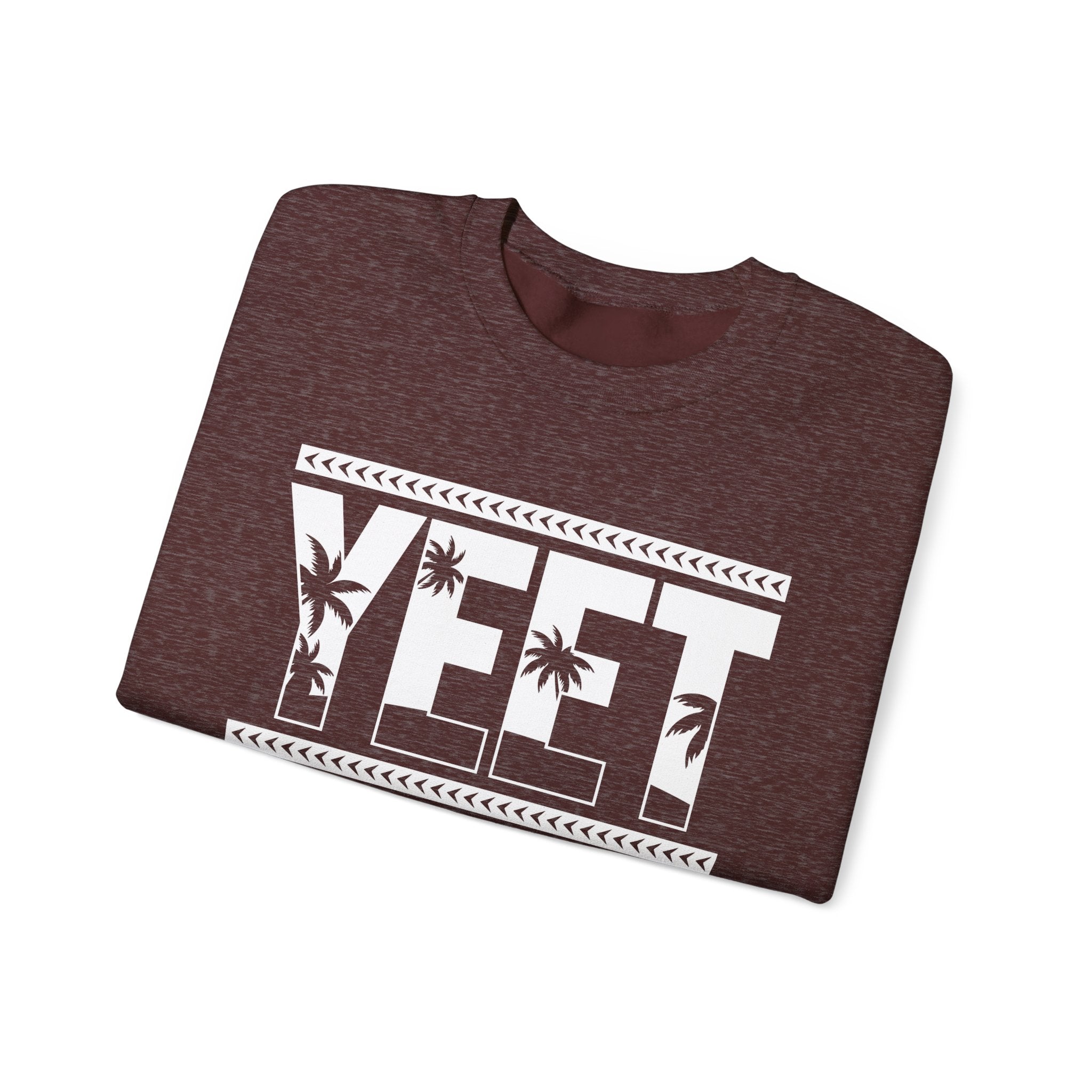 White Yeet Sweatshirt, Wrestling Fan Unisex Sweatshirt - Gift for Him or Her, Casual Outwear, Heavy Blend Crewneck Sweatshirt