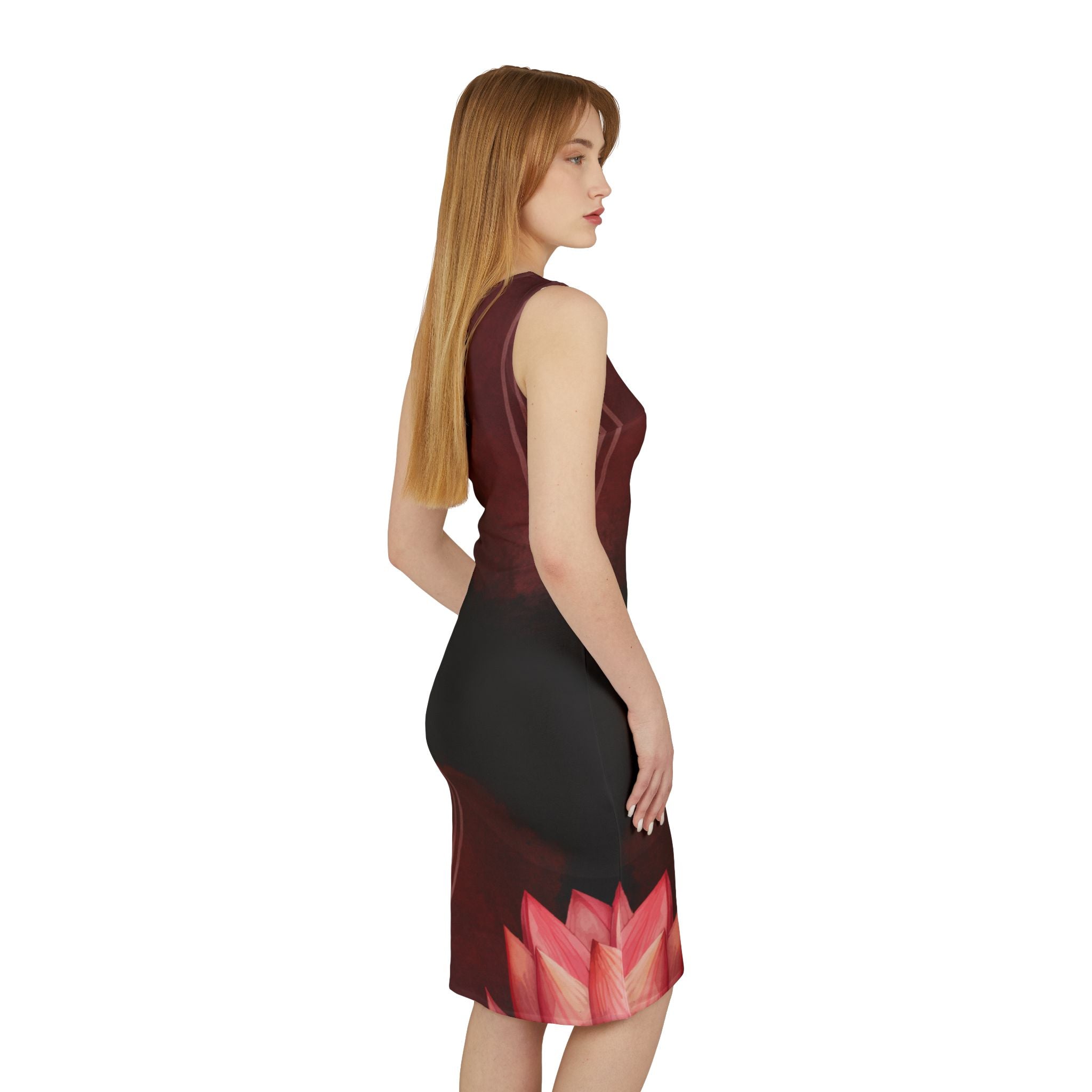 Black Red Sexy Elegant One Shoulder Dress, Bodycon Party Cocktail Dress, Valentines, Birthday Outfit, Sleeveless Fitted Dress