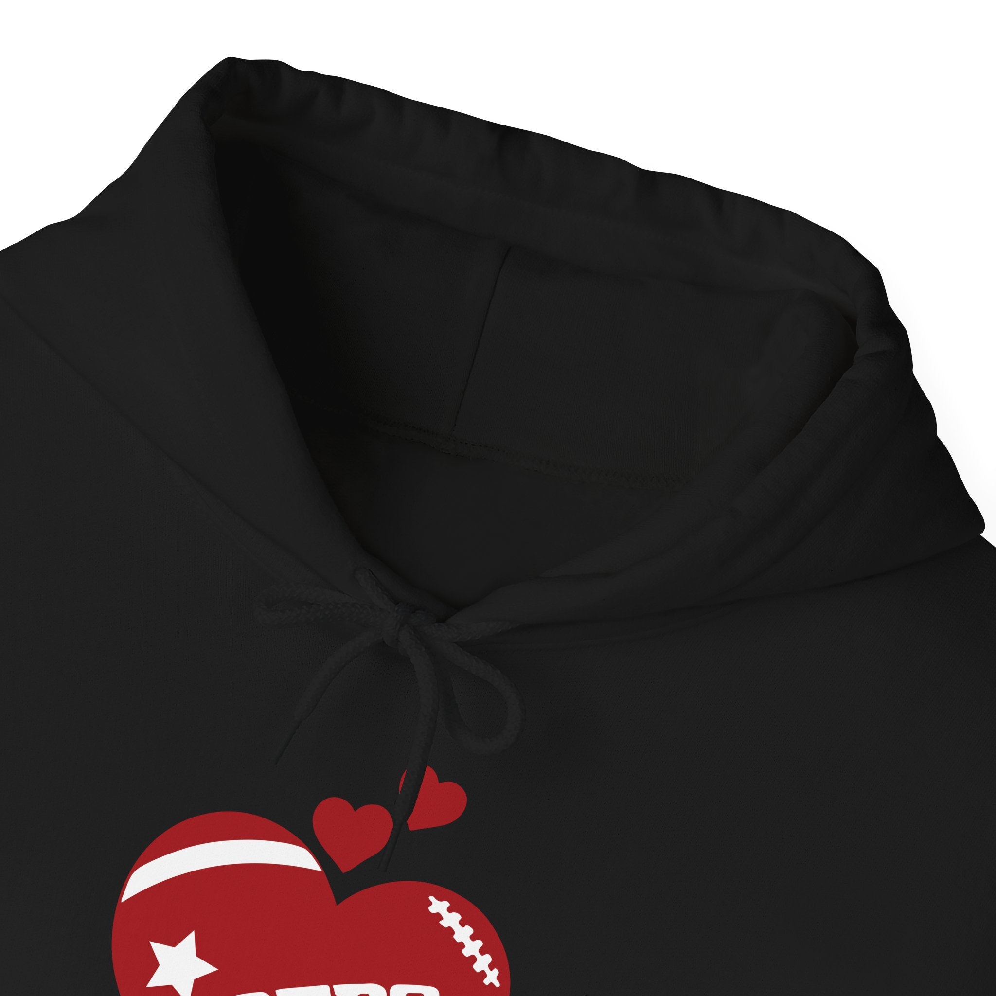 Cute Heart San Francisco Football Hoodies, SF Sports Team Sweatshirt, Football Fan Shirt, Hoodie Gift for Him-Her