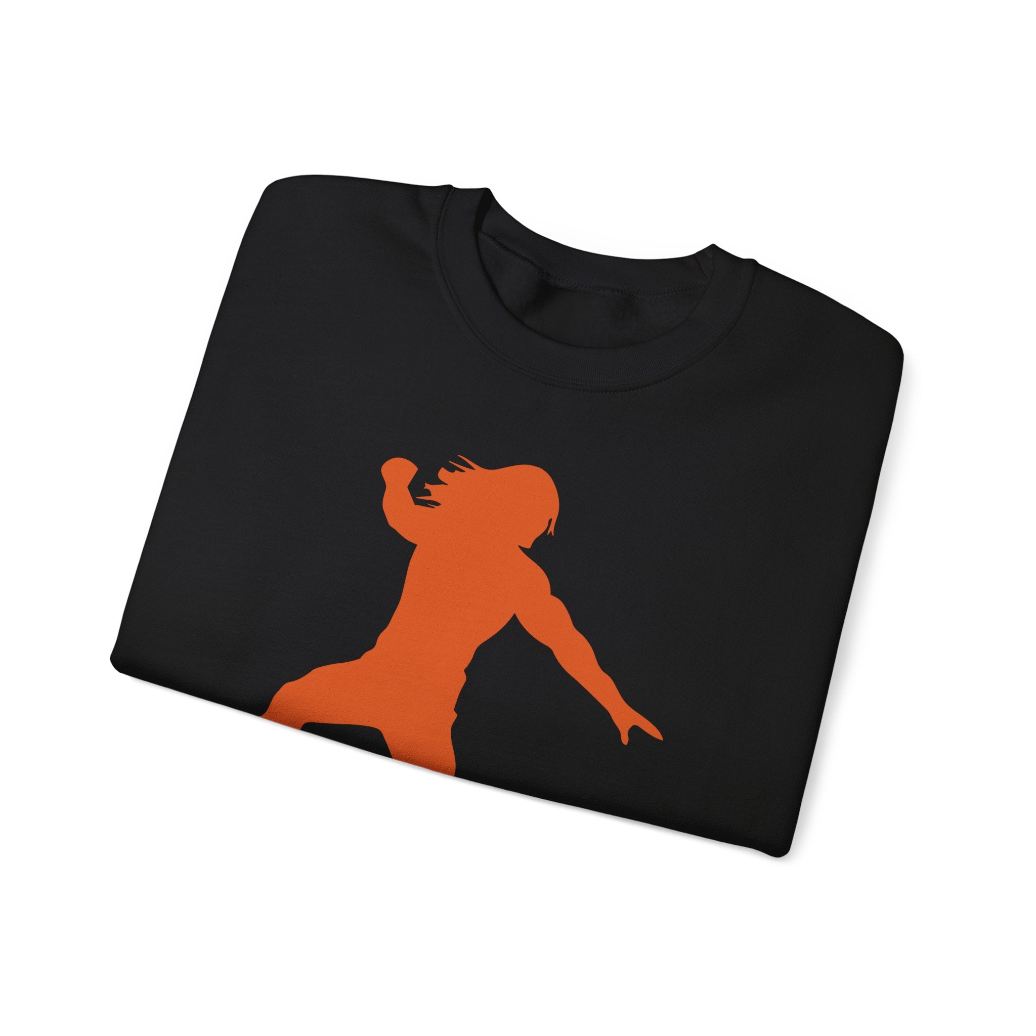 Roman Reigns Orange Design, Wrestling Fan Unisex Sweatshirt - Gift for Him or Her, Casual Outwear, Graphic Design, Heavy Blend Crewneck Sweatshirt