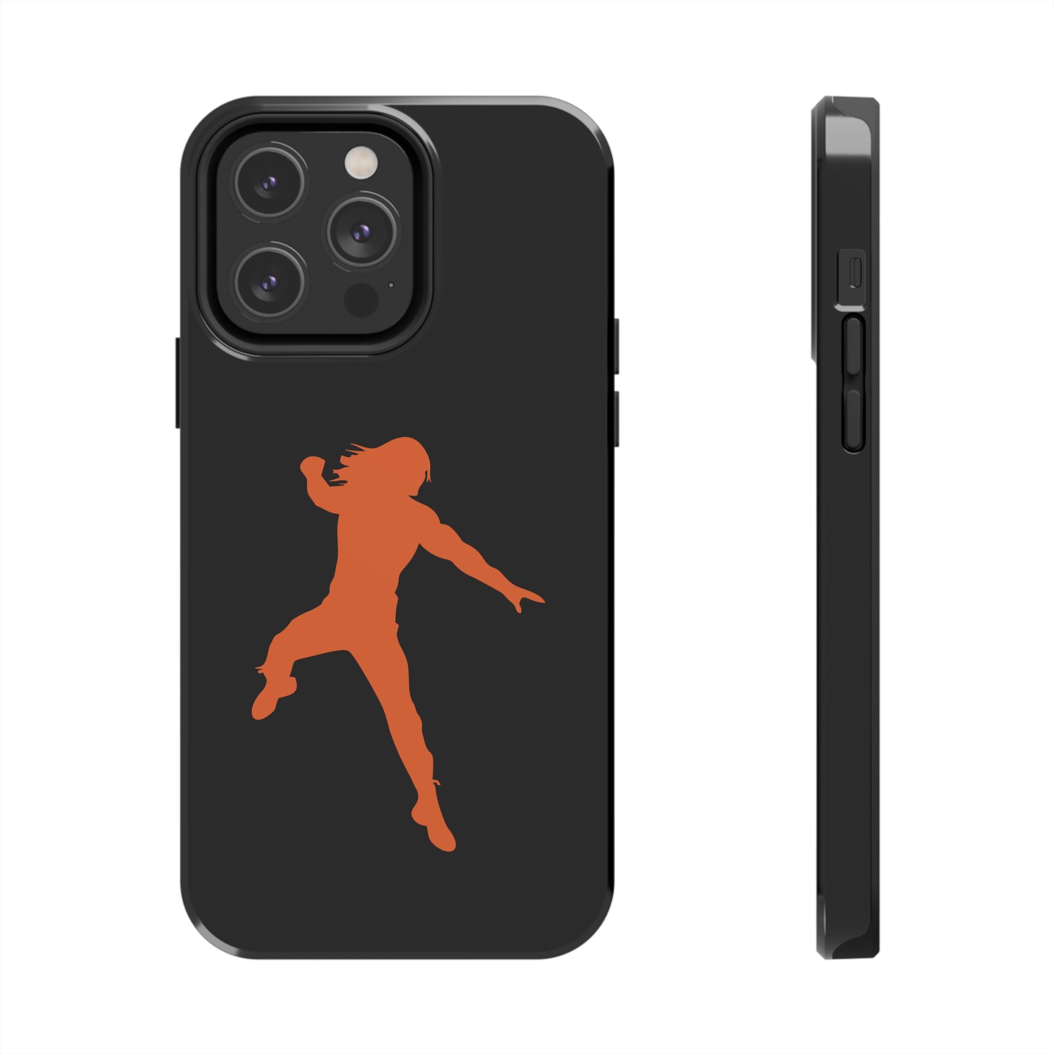 Roman Reigns Jump Orange Graphic Design, iPhone and Samsung Case Cool Graphic Sports Fan Phone Case