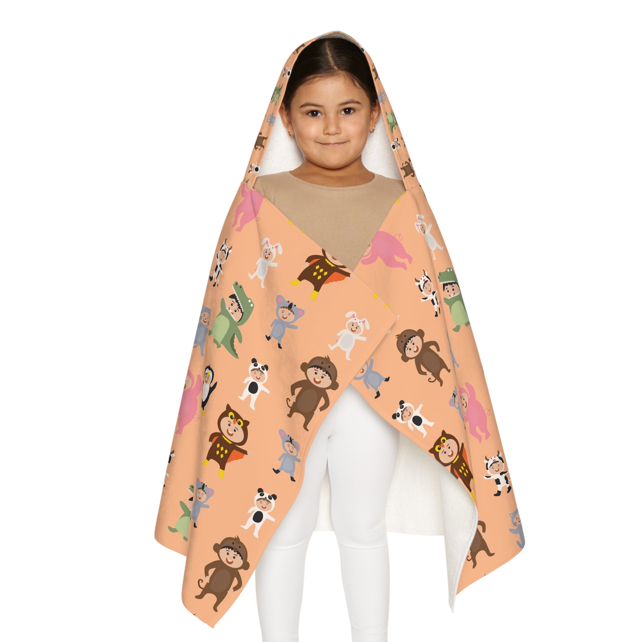 Animal Costume Design Hooded Towel, Cute Designs - Youth Hooded Towel