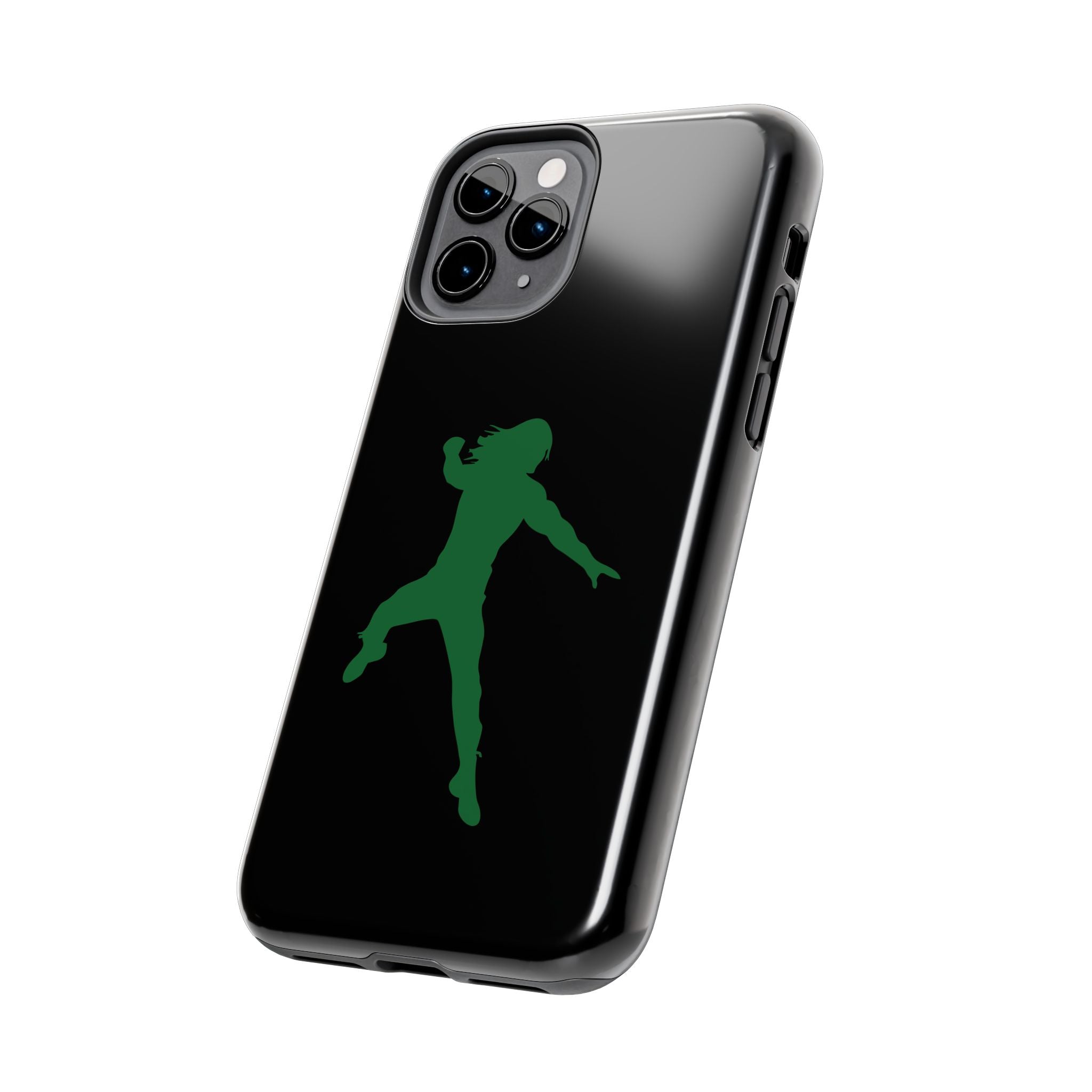 Roman Reigns Jump Green Graphic Design, iPhone and Samsung Case Cool Graphic Sports Fan Phone Case