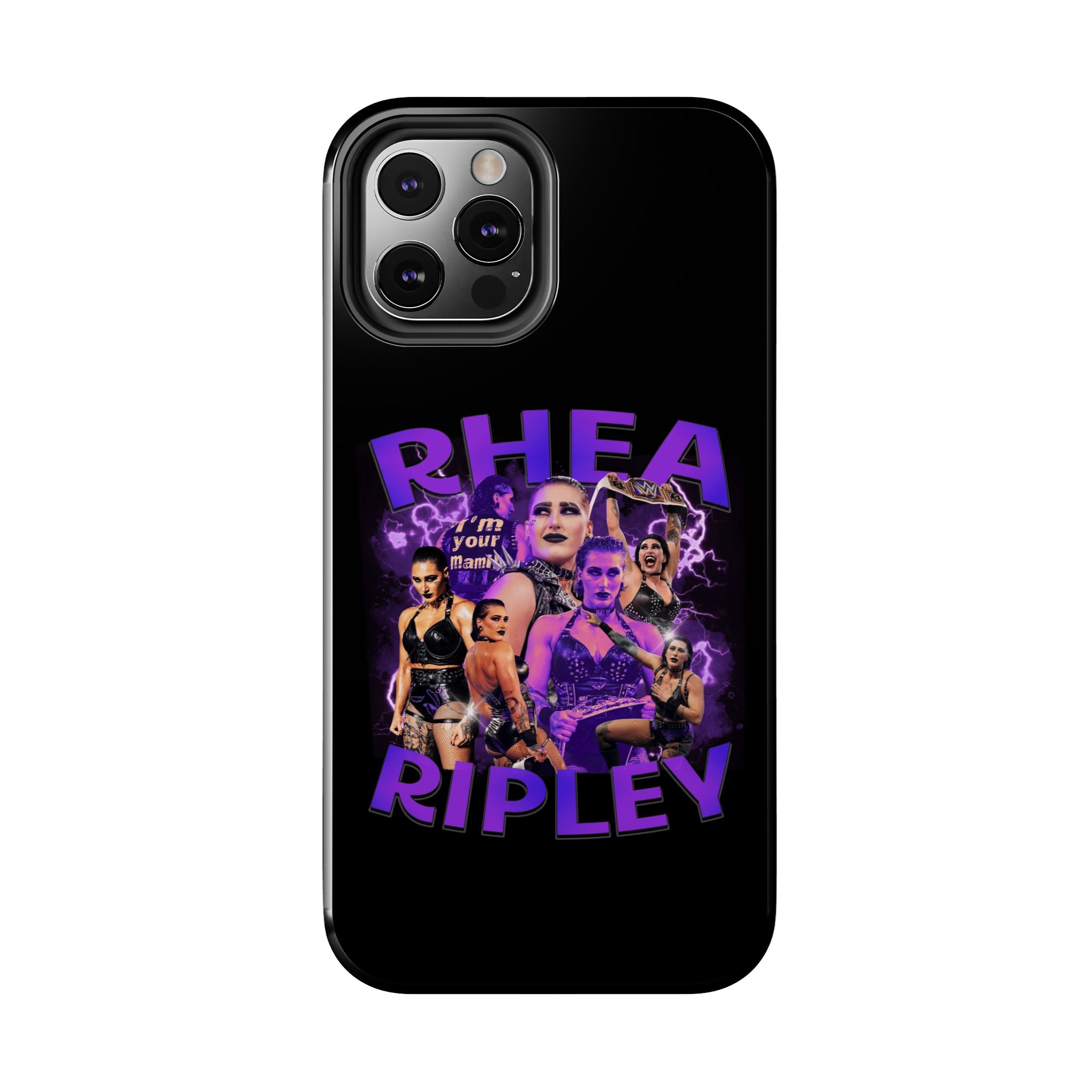 Rhea Ripley Graphic Portrait Design, iPhone and Samsung Case Cool Graphic Sports Fan Phone Case