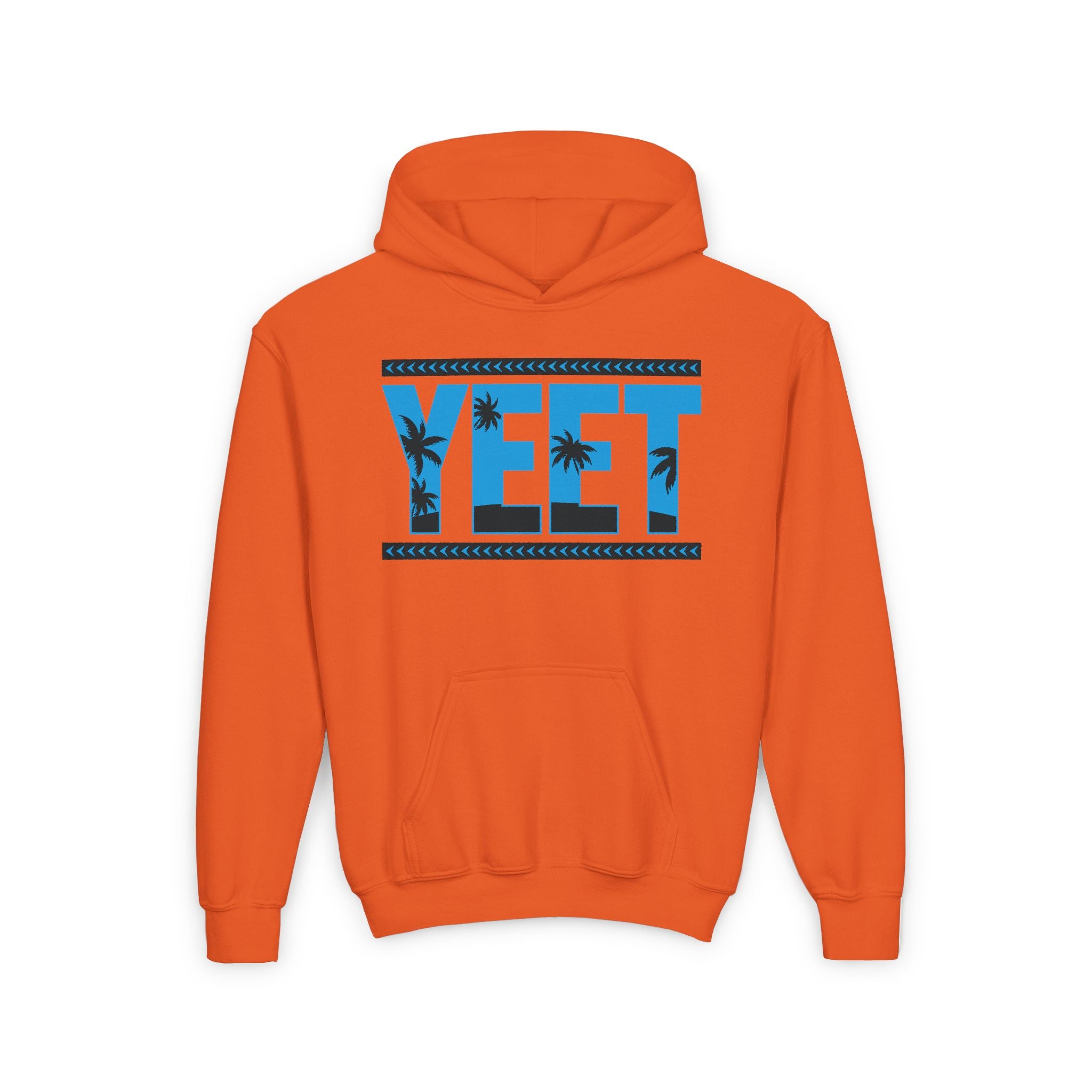 Yeet Two Color Blue Black Shirt Design, Sports Fan Kids Hoodies - Youth Heavy Blend Hooded Sweatshirt, Unisex Wrestling Fan Hoodies, Gift for Her-Him, Casual Outwear