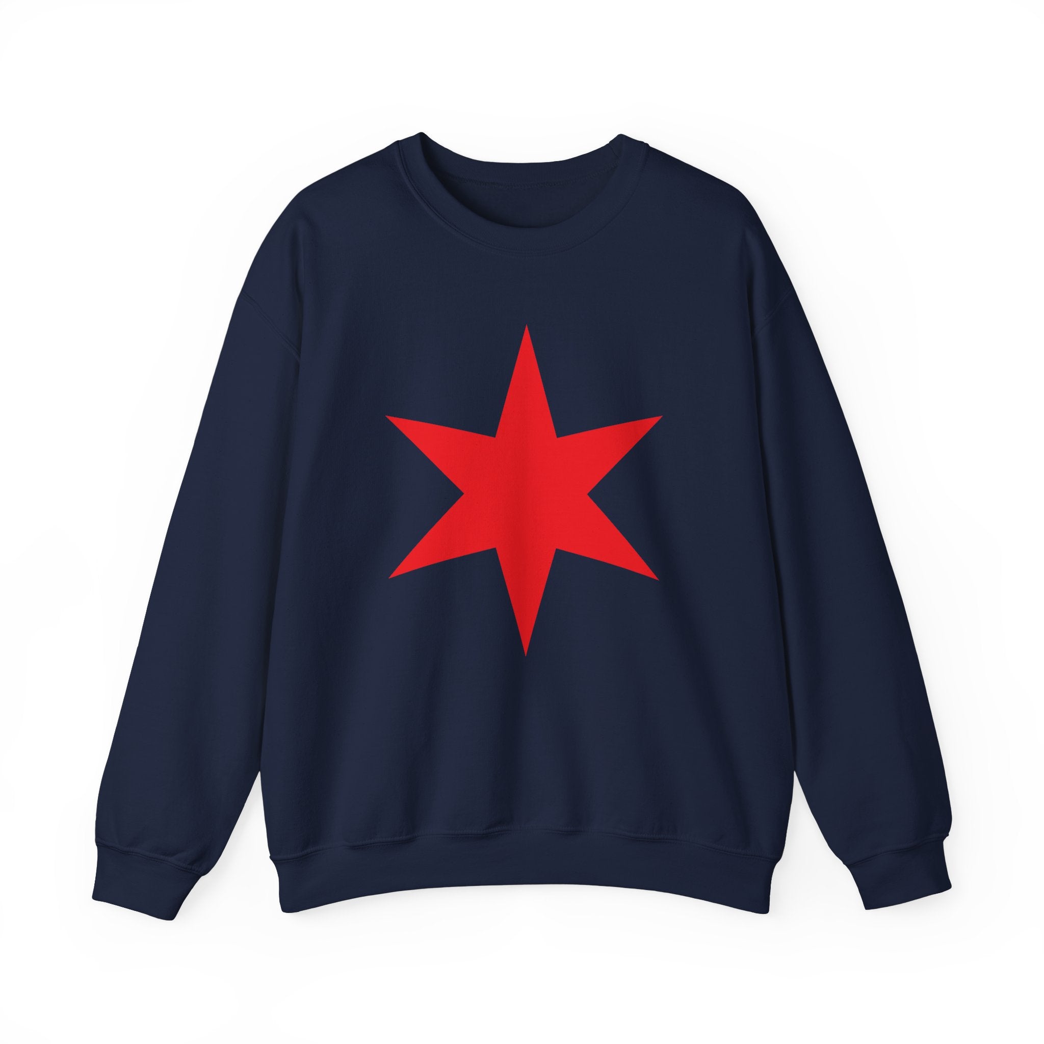 Chicago Star Sweatshirt, Wrestling Fan Unisex Sweatshirt - Gift for Him or Her, Casual Outwear, Heavy Blend Crewneck Sweatshirt