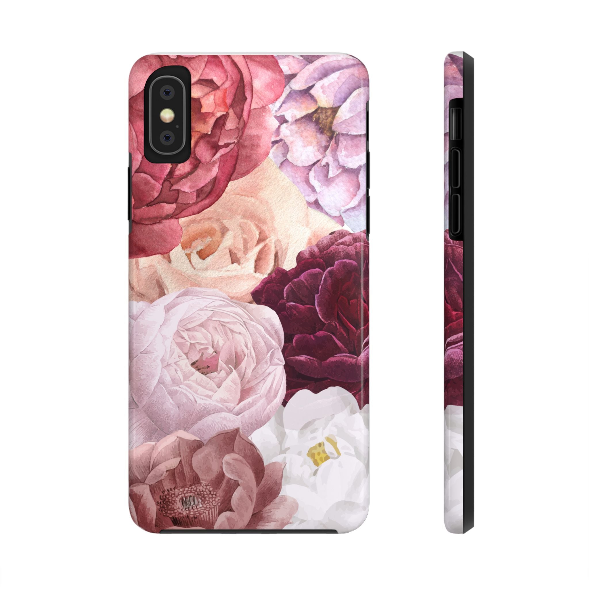 Pink Purple Watercolor Flower, Elegant Phone Cases, Stylish Phone Covers, Chic Phone Protectors, Fashionable Case for Her, Trendy Smartphone Accessories