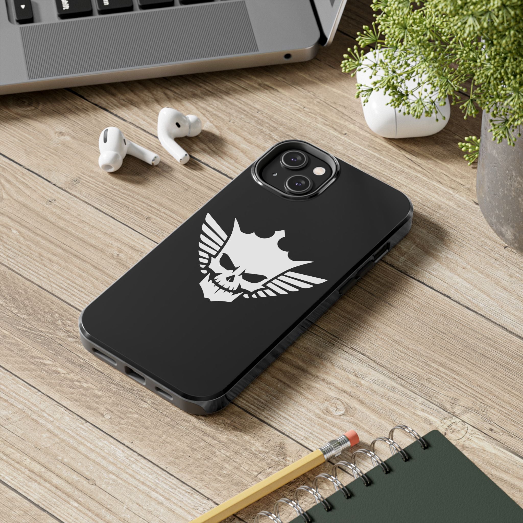 Cody Rhodes White Skull Design, iPhone and Samsung Case Cool Graphic Sports Fan Phone Case