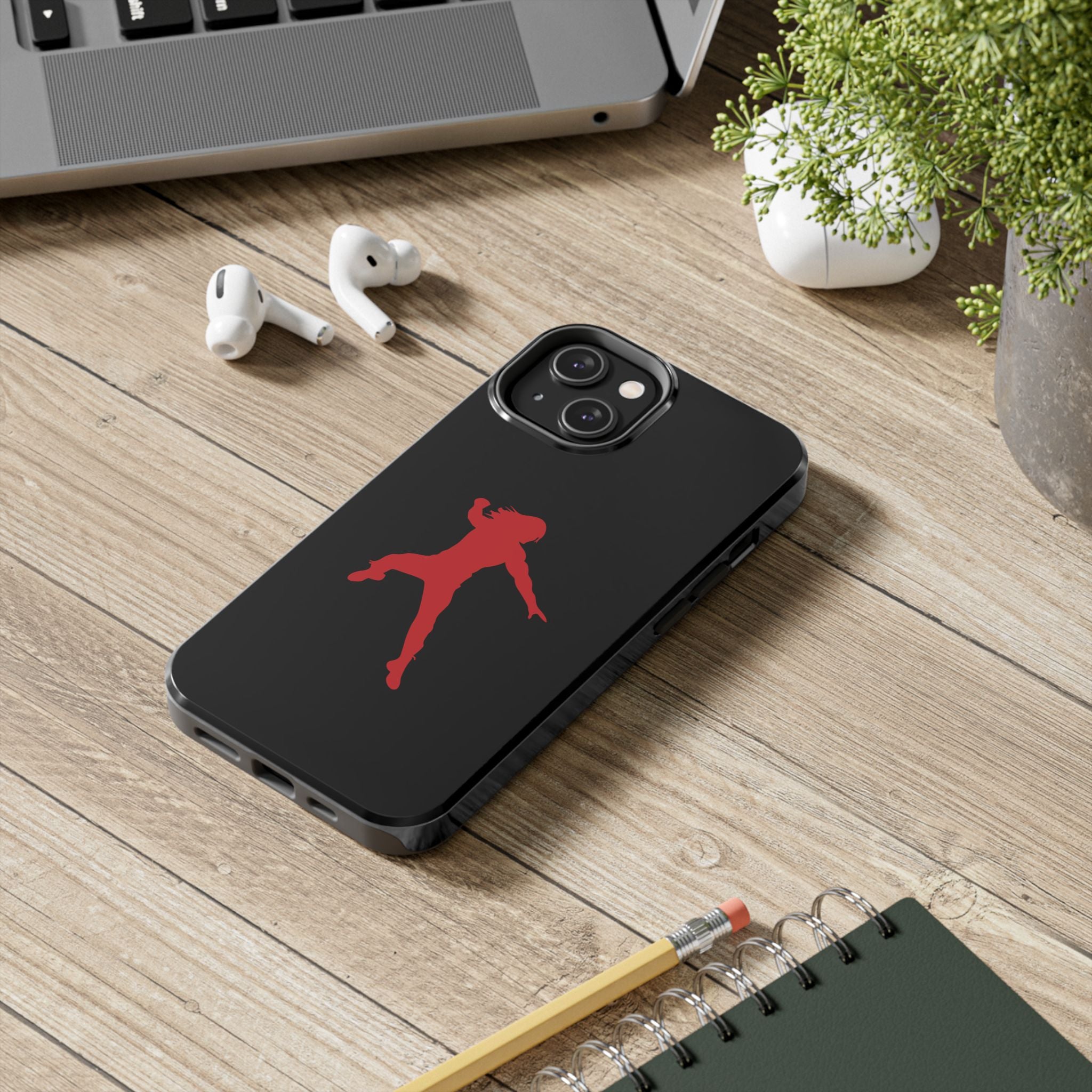 Roman Reigns Jump Red Graphic Design, iPhone and Samsung Case Cool Graphic Sports Fan Phone Case