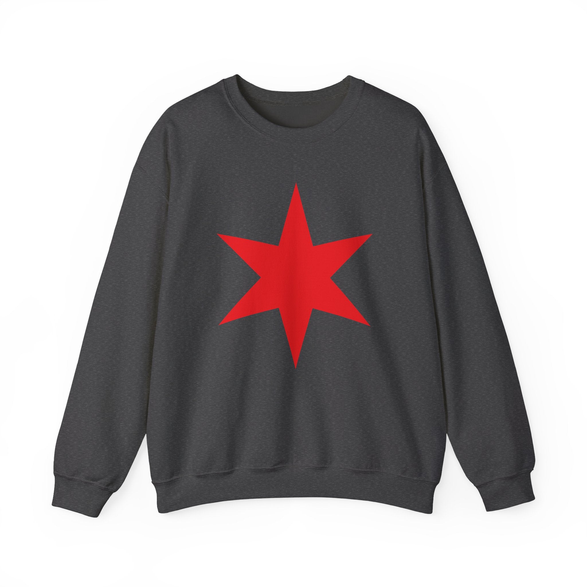 Chicago Star Sweatshirt, Wrestling Fan Unisex Sweatshirt - Gift for Him or Her, Casual Outwear, Heavy Blend Crewneck Sweatshirt