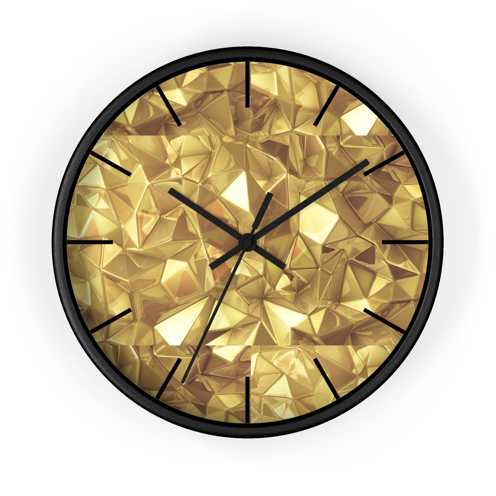 Gold Elegant Wall Clock, Home Decor, Wall Art, Modern Decor for Home, Office, and Living Room