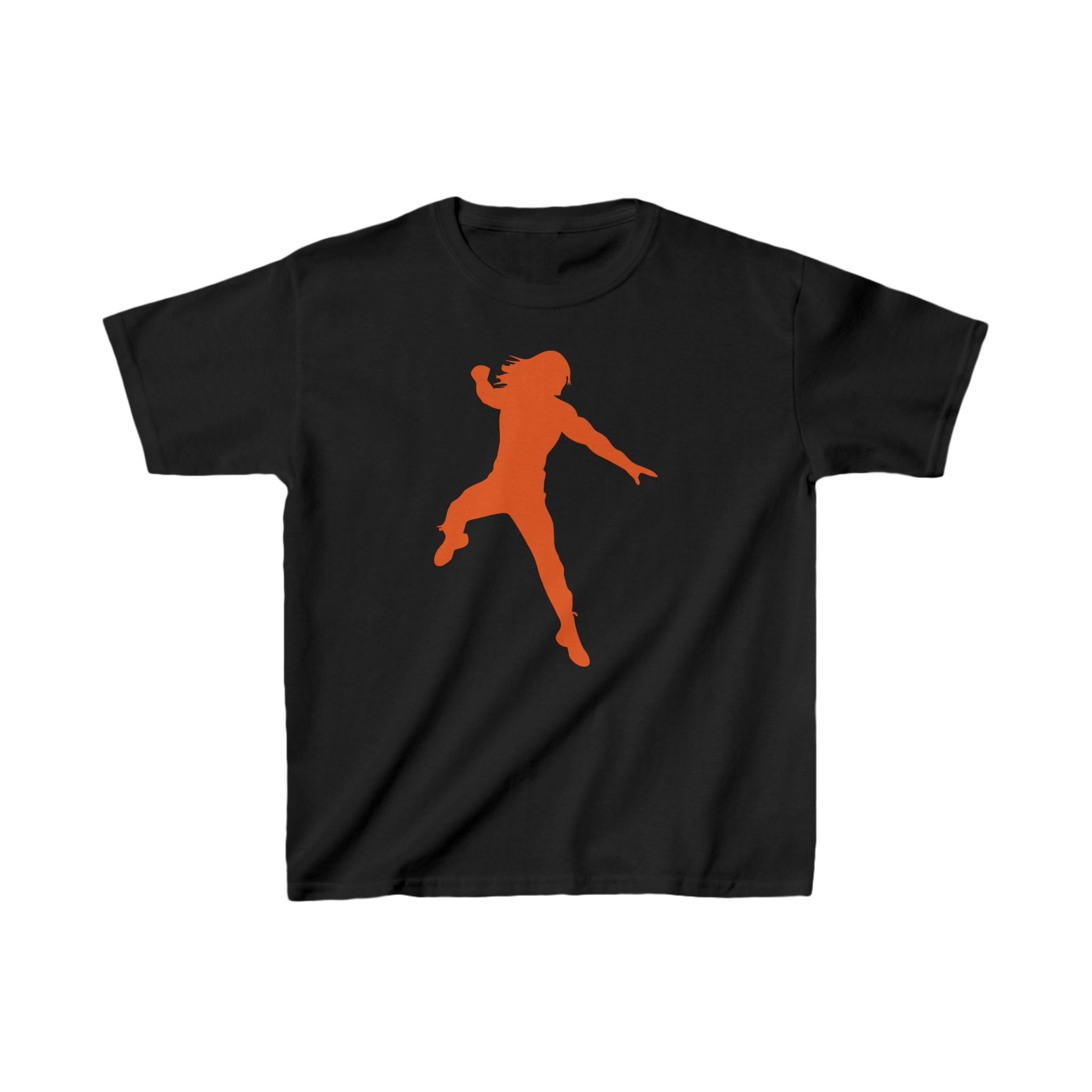 Jump Roman Reigns Orange Graphic Design Shirt, Unisex Kids Shirt, Sports Fan T-Shirt, Best Gift for Kids,  Cotton Shirt for Kids