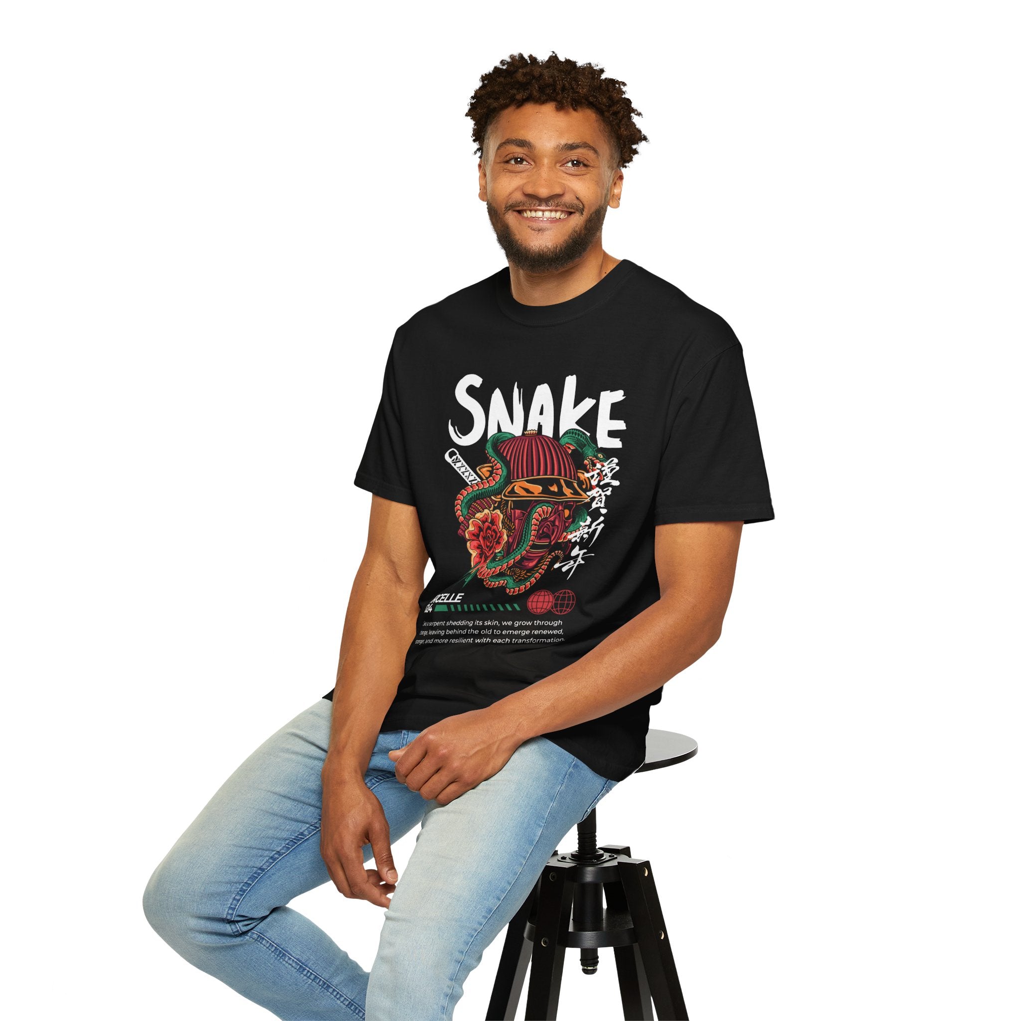 Snake, Graphic Design Unisex T-shirt, Casual Cotton Outwear, Gift for Him- Gift for Her, Stylish Tee, Cool Shirt, Trendy Apparel, Comfortable Top,