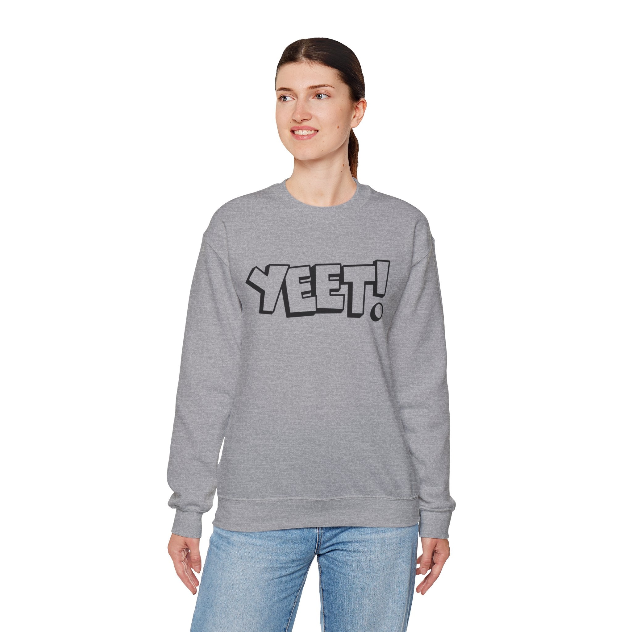 Yeet! Shirt Design, Wrestling Fan Unisex Sweatshirt - Gift for Him or Her, Casual Outwear, Graphic Design, Heavy Blend Crewneck Sweatshirt