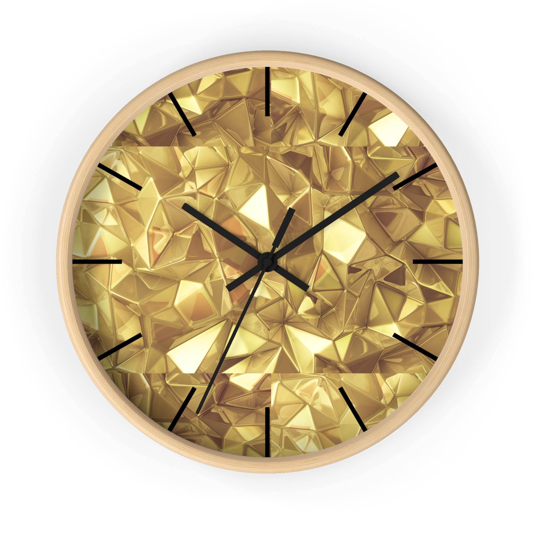 Gold Elegant Wall Clock, Home Decor, Wall Art, Modern Decor for Home, Office, and Living Room